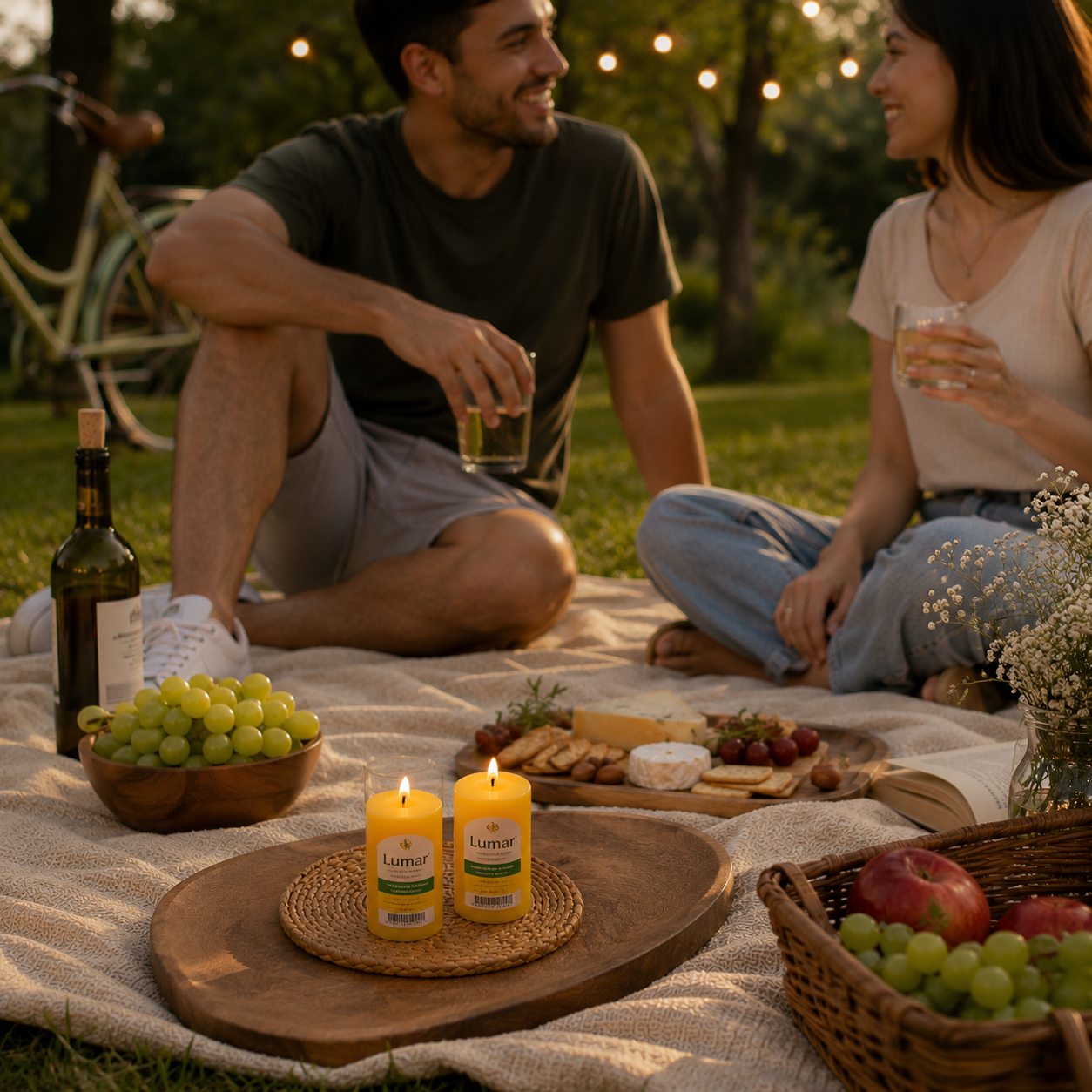 Lumar Citronela – Velas Antimosquitos para Exterior, Jardín, Terraza y Balcón | Protección Natural contra Mosquitos para Verano  - Citronela Pilar (6 Unidades)