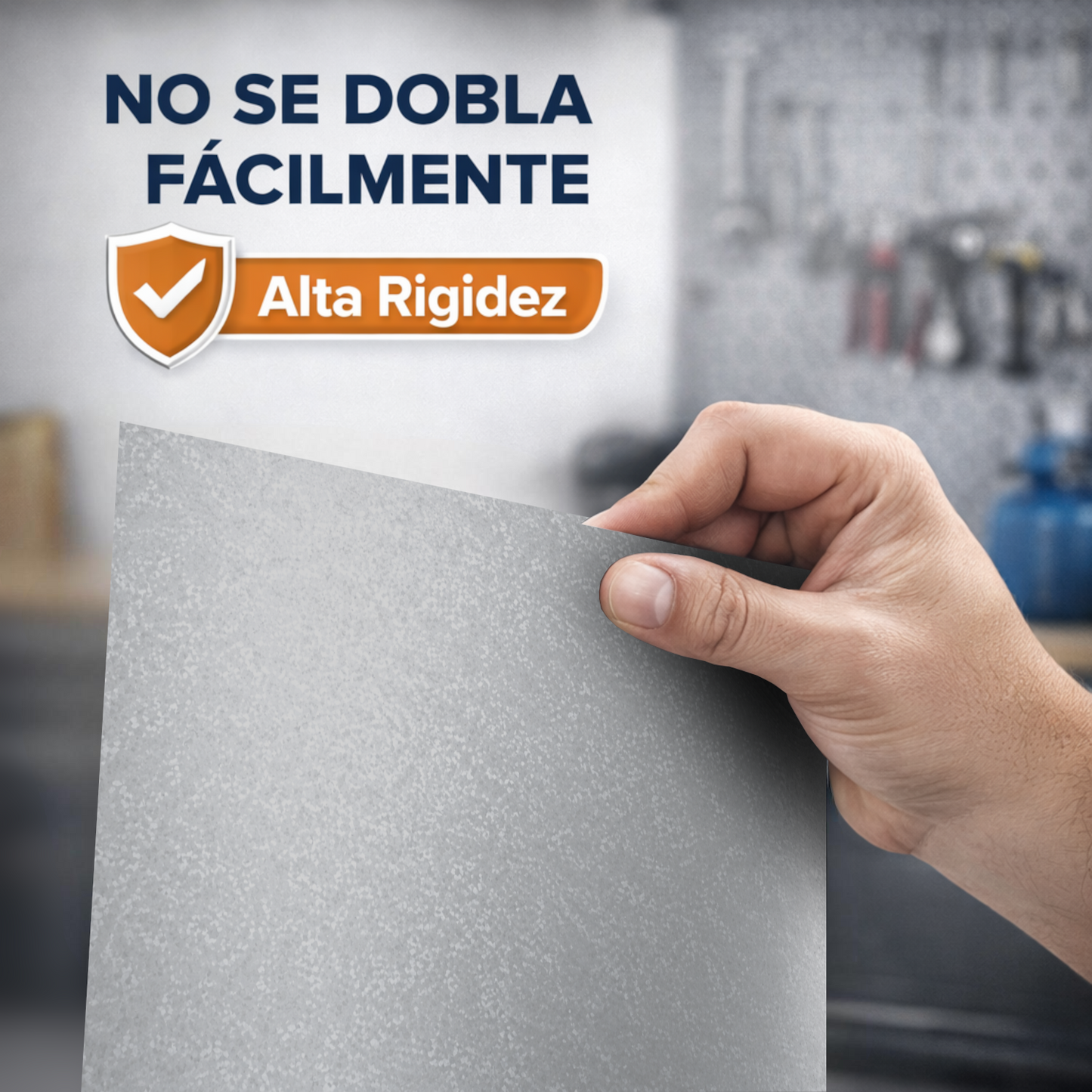 Home Universal® Chapa Galvanizada Lisa y Perforada, Lámina Metálica Resistente Anticorrosión para BricolajeSuperficie (Superficie (Liso)Estandar (25X50CM - 0.6MM))