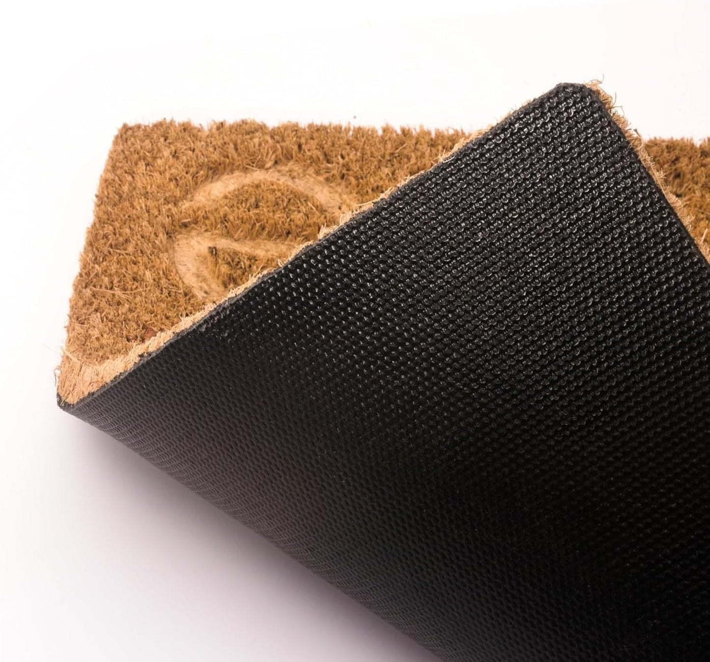 Home Universal ® Felpudos 60x40CM Fibra de Coco | Base Antideslizante de Caucho | Apto para el Exterior (Timón Welcome)