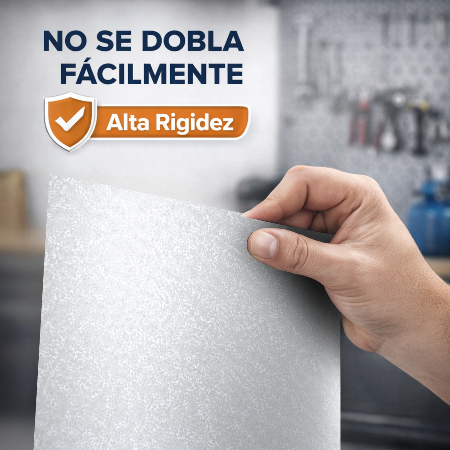 Home Universal® Chapa Galvanizada Lisa y Perforada, Lámina Metálica Resistente Anticorrosión para BricolajeSuperficie (Superficie (Liso)Brillante (50X50CM - 1 MM))