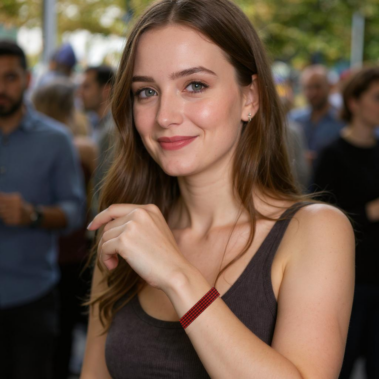 Home Universal® Cinta de Cachirulo 1 Metro de largo y 2,5 cm de ancho – Roja y Negra – Pulsera Tradicional para Fiestas del Pilar Zaragoza – Cinta Cuadros Aragoneses