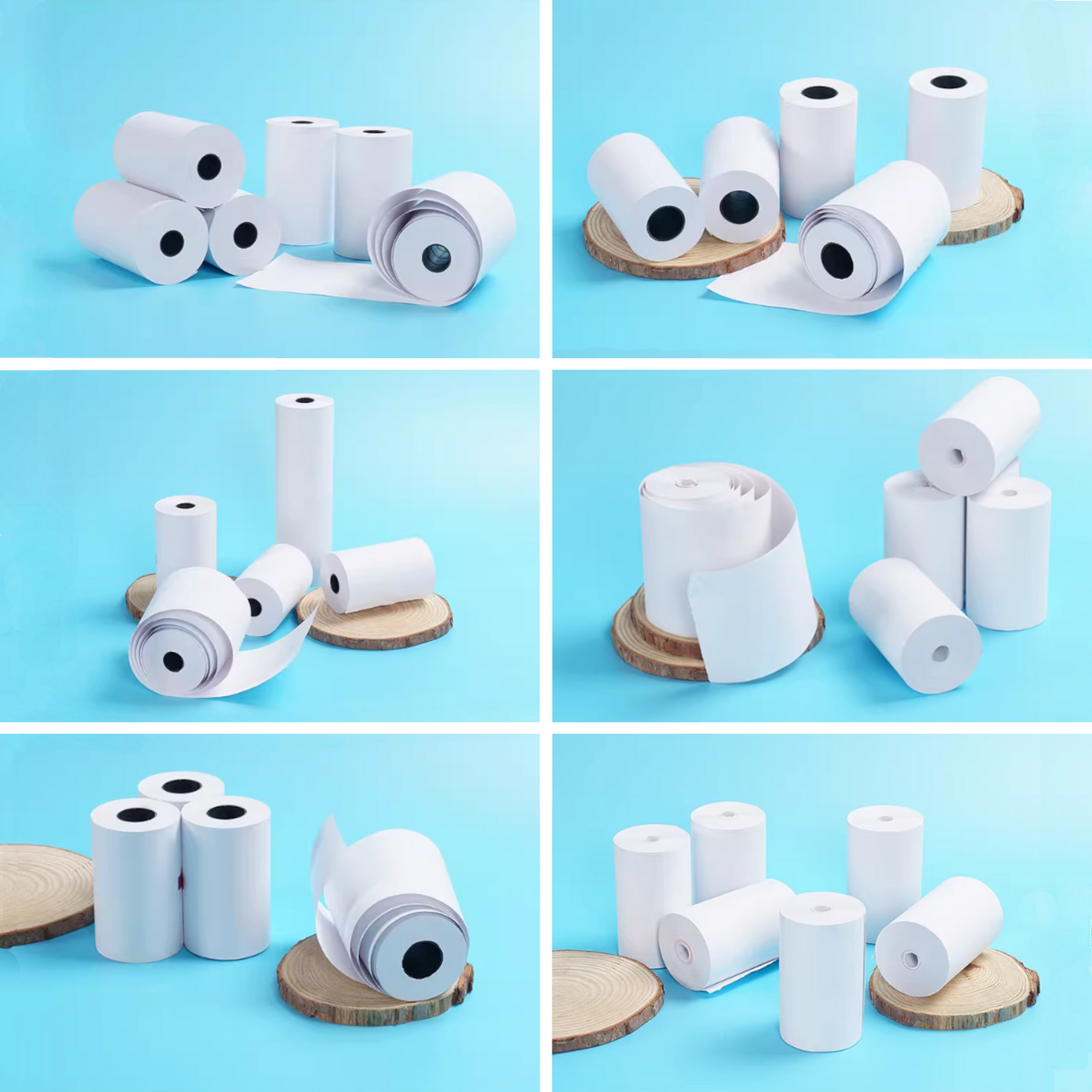 Home Universal® Rollo Térmico 57x34x17mm para TPV y POS – Papel Térmico Profesional Alta Calidad para Datáfonos y Cajas Registradoras Compatible Universal