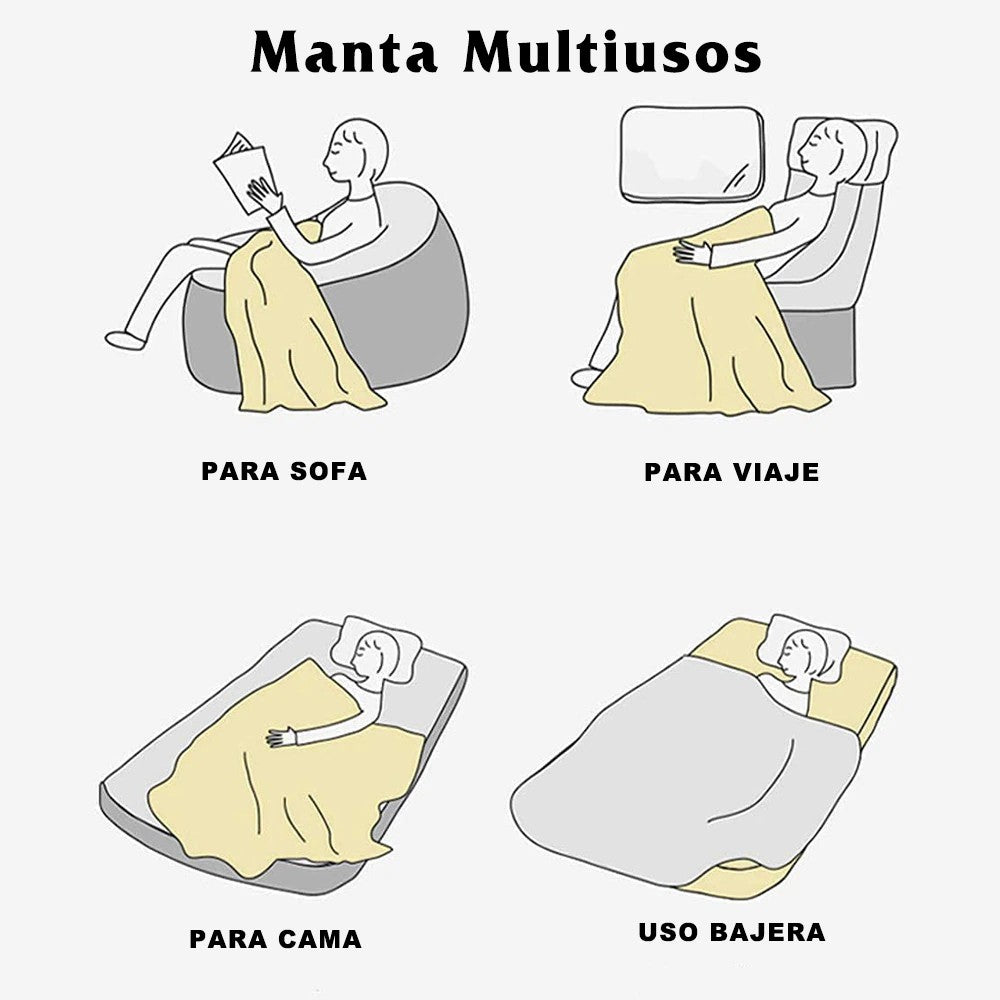 Home UNIVERSAL | Manta Terciopelo Extrasuave 180x220CM | 100% Poliéster (AZUL ESTRELLAS)