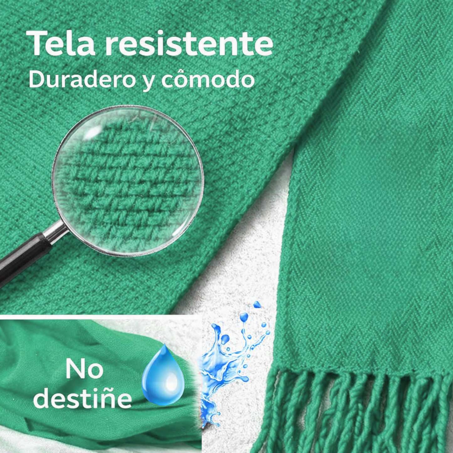 Home Universal® Pañuelo y Faja para Fiestas de San Lorenzo en Huesca – Conjunto Tradicional Blanco y Verde, Accesorios Típicos Aragoneses para Peñas y Celebraciones (Pañoletas Verdes - Liso))