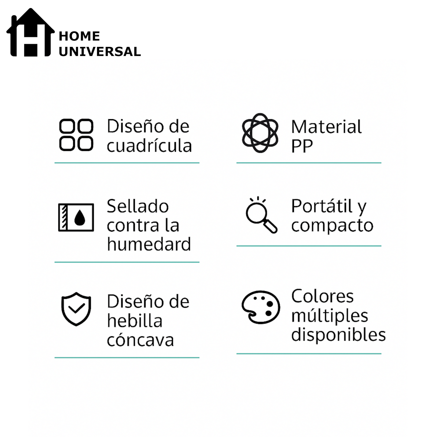 Home Universal® Pastillero portátil y semanal con 6, 7 o 28 compartimentos | Caja organizadora de pastillas con cortador integrado – Diferentes colores y formatos (Pastillero portátil 6 compartimentos - Azul)