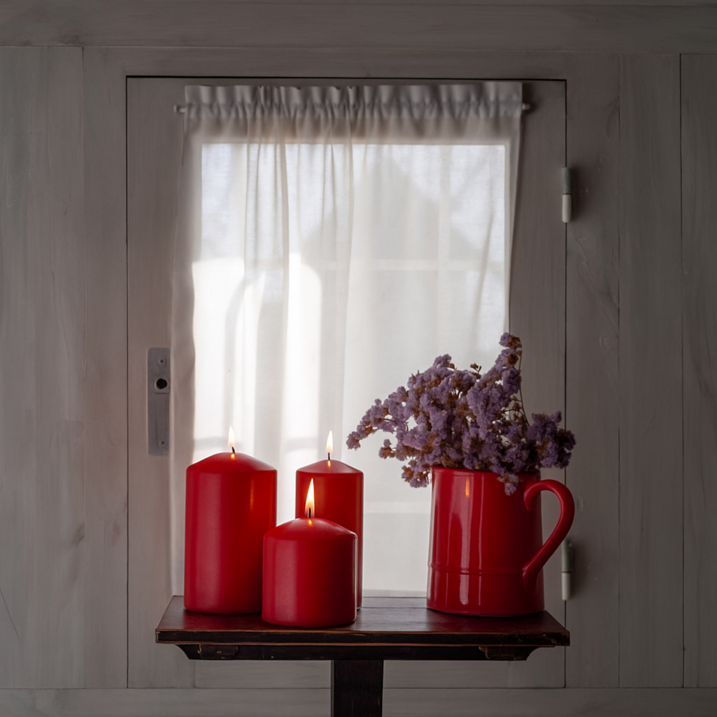 Home Universal® Pack de 2 Velas Lumar Decorativas sin Aroma – Velas Blancas o Rojas de Distintos Tamaños, Ideales para Decoración del Hogar, Bodas, Centros de Mesa y Eventos Elegantes (15X9CM - 710g (2 Unidades · Rojo))