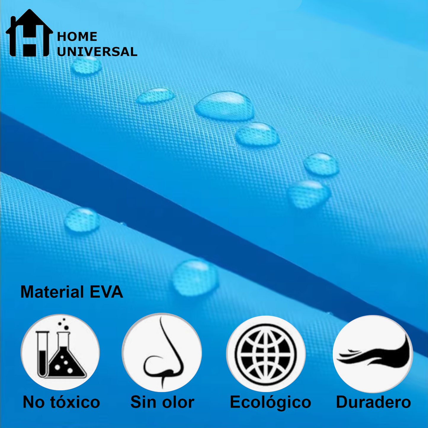 Home Universal® Chubasquero Impermeable Unisex - Material Ligero, con Capucha Ajustable, Plegable, Reutilizable (2 Unidades, Amarillo y Azul - Adulto (145X70CM))