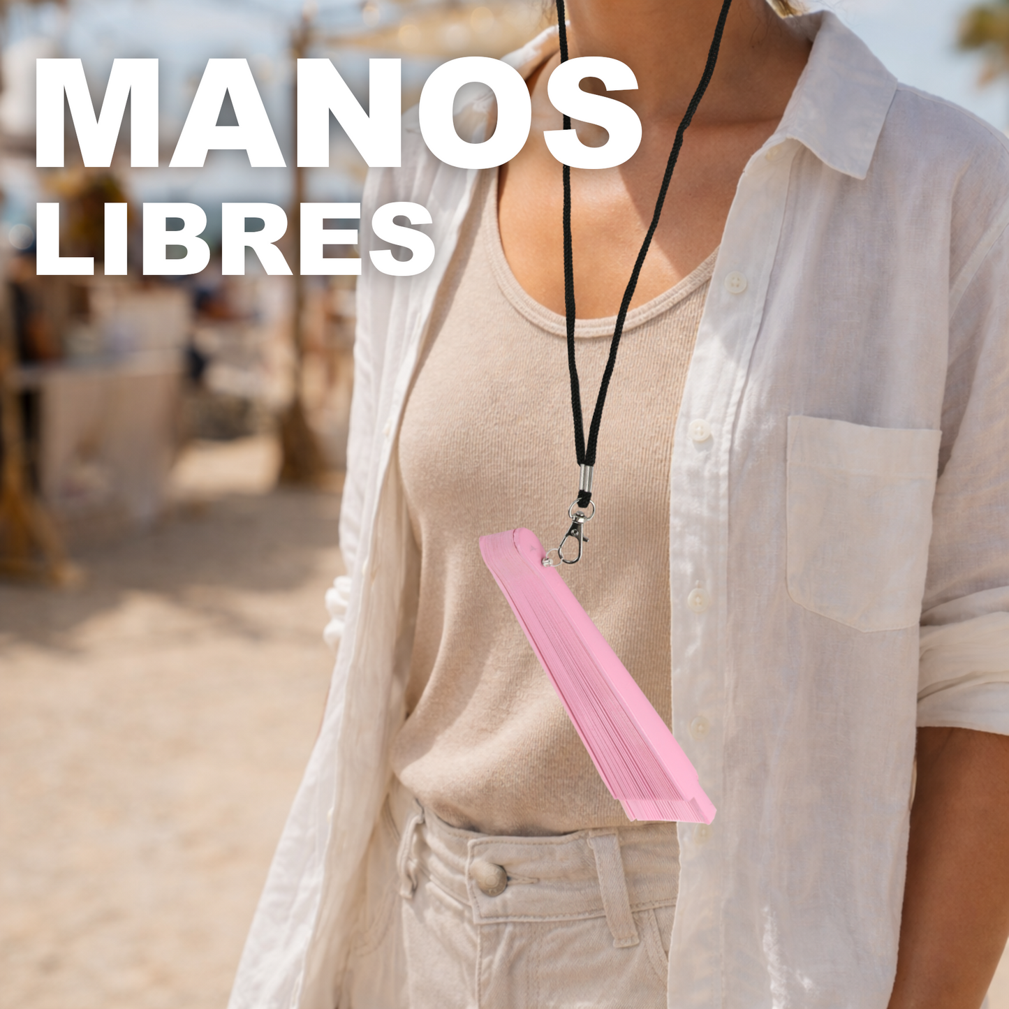 Home Universal® Pack de 1/2 Abanicos de Madera Lacados, Disponibles en Varios Colores y Tamaños, Abanico Flamenco Español para Bodas, Ferias, Fiestas, Comuniones y Eventos (19 cm, Rosa Palo)
