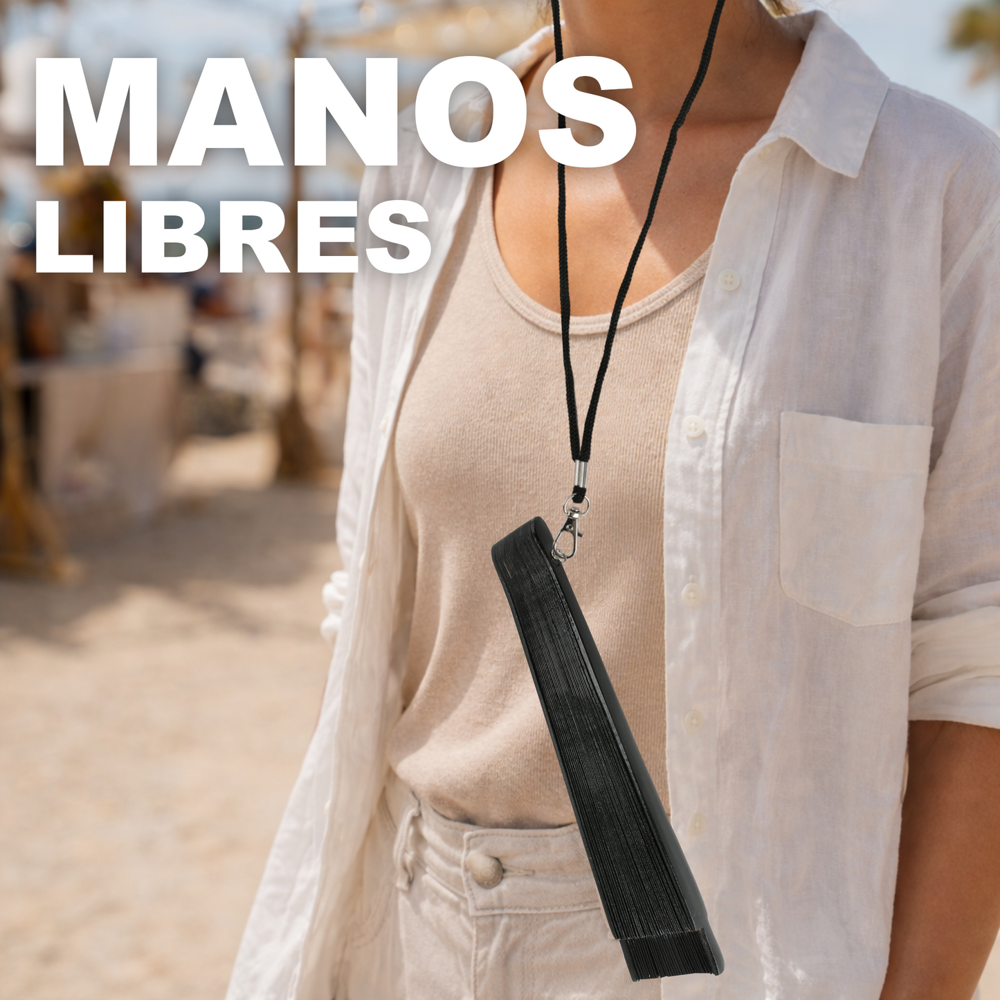 Home Universal® Pack de 12 Abanicos de Madera Lacados, Disponibles en Varios Colores y Tamaños, Abanico Flamenco Español para Bodas, Ferias, Fiestas, Comuniones y Eventos (Negro)