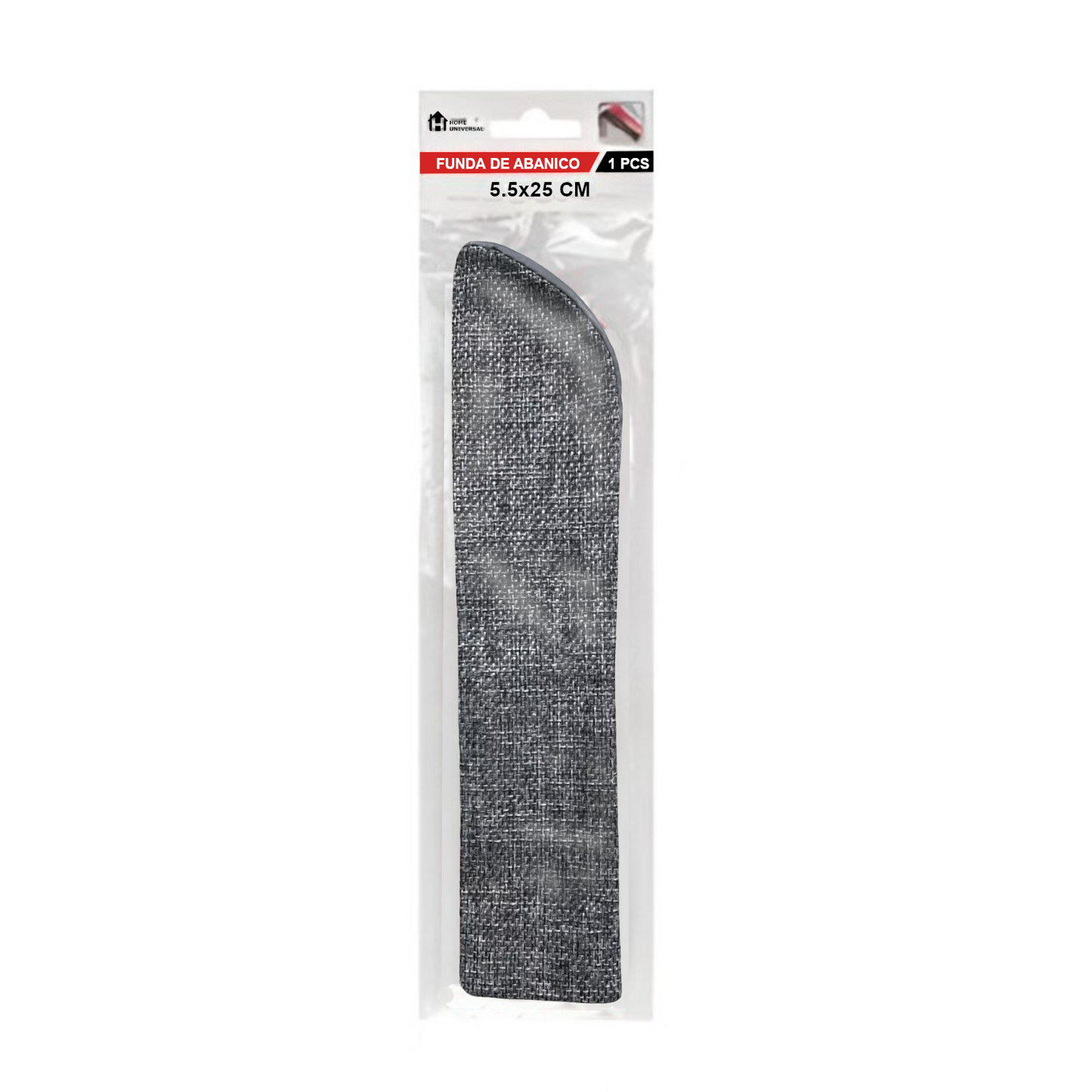 Home Universal ® 12 Piezas Funda De Abanicos, Bolsa De Abanicos, Bolsa De Regalo, Detalles Para Invitados, Regalos De Boda, Fiestas, Comunión o Bautizo (Tela Yute Gris, 5.5 x 25)