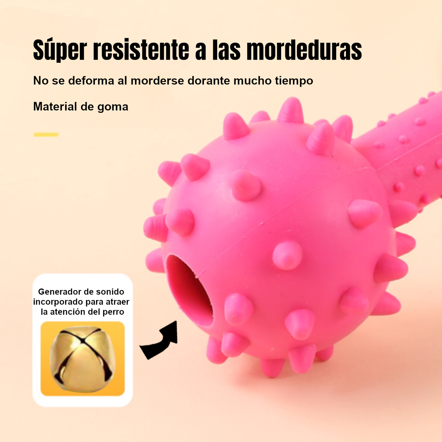 Home Universal® Juguete Mordedor para Perros de Goma Resistente con Textura Antideslizante | Hueso con Púas para Limpieza Dental y Encías Sanas | Ideal para Perros Pequeños, Medianos y Grandes (3 Unidades - Azul, Rosa, Verde)