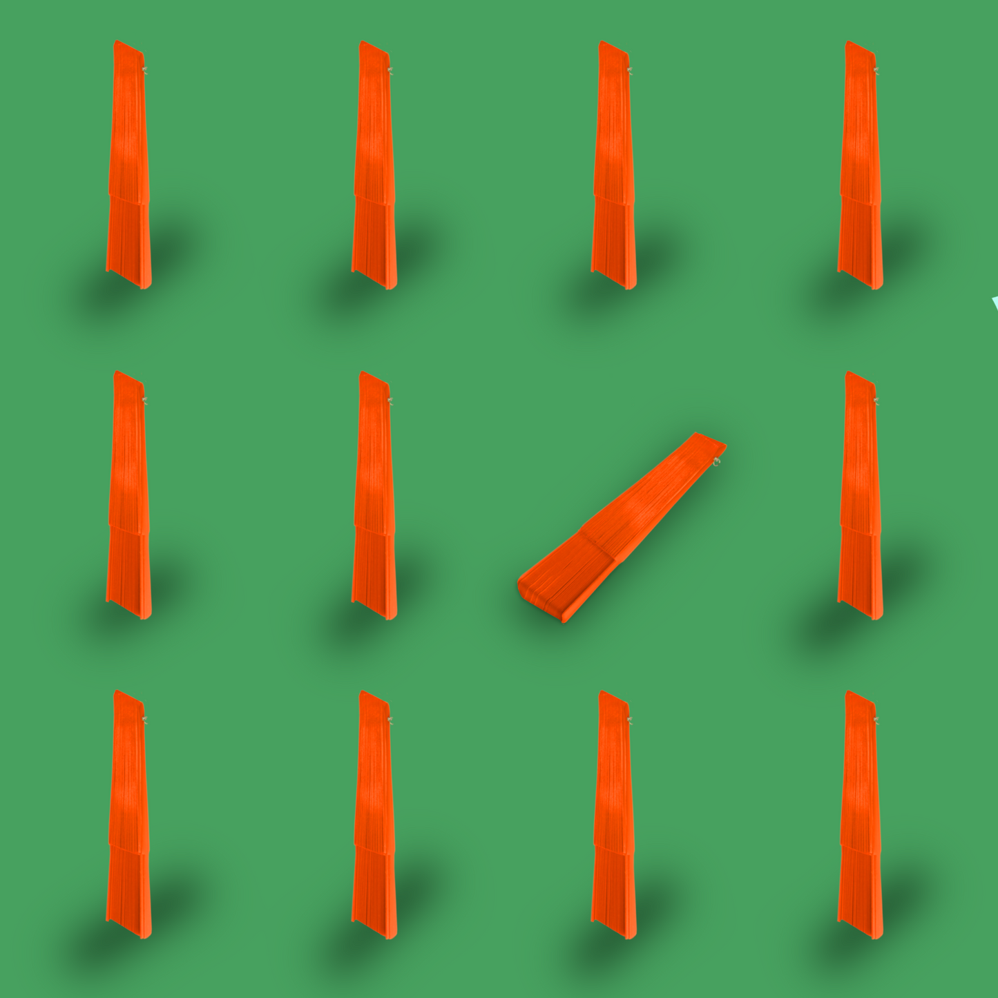 Home Universal® Abanico de madera con argollas para colgar, plegable, ligero y resistente, ideal para bodas, eventos y verano, diseño clásico y portátil perfecto para regalo y uso diario - Naranja (30CM)