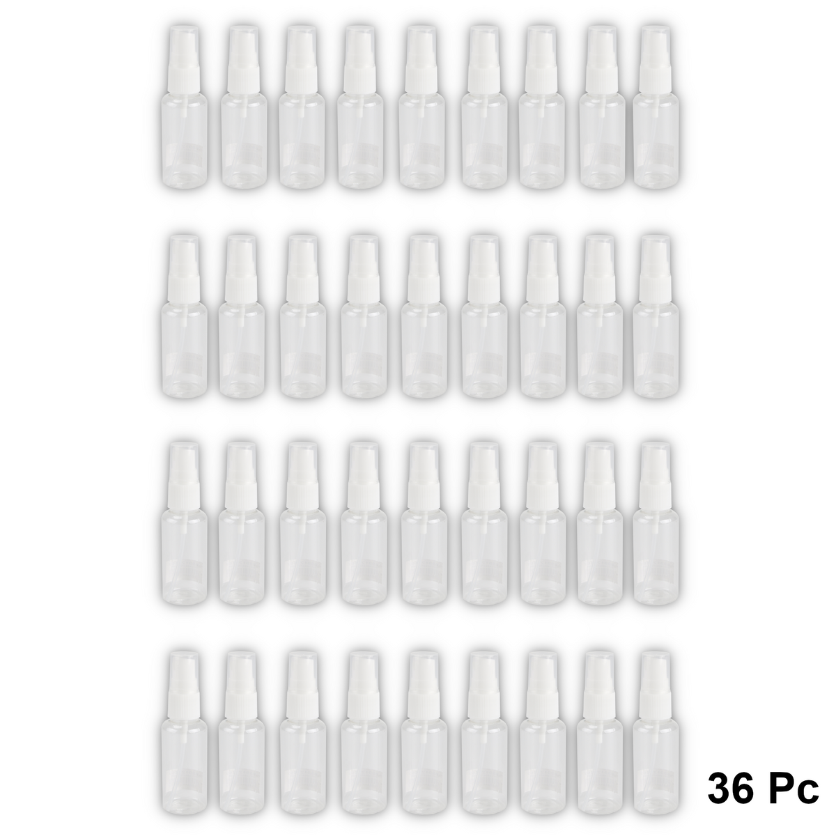 Home Universal® Botellas Vacías de Plástico con Pulverizador y Tapa Flip-Top, Reutilizables para Viaje, Cosméticos, Champú, Gel, Loción y Líquidos (10ml, Botella Pulverizadora (36 Uds))