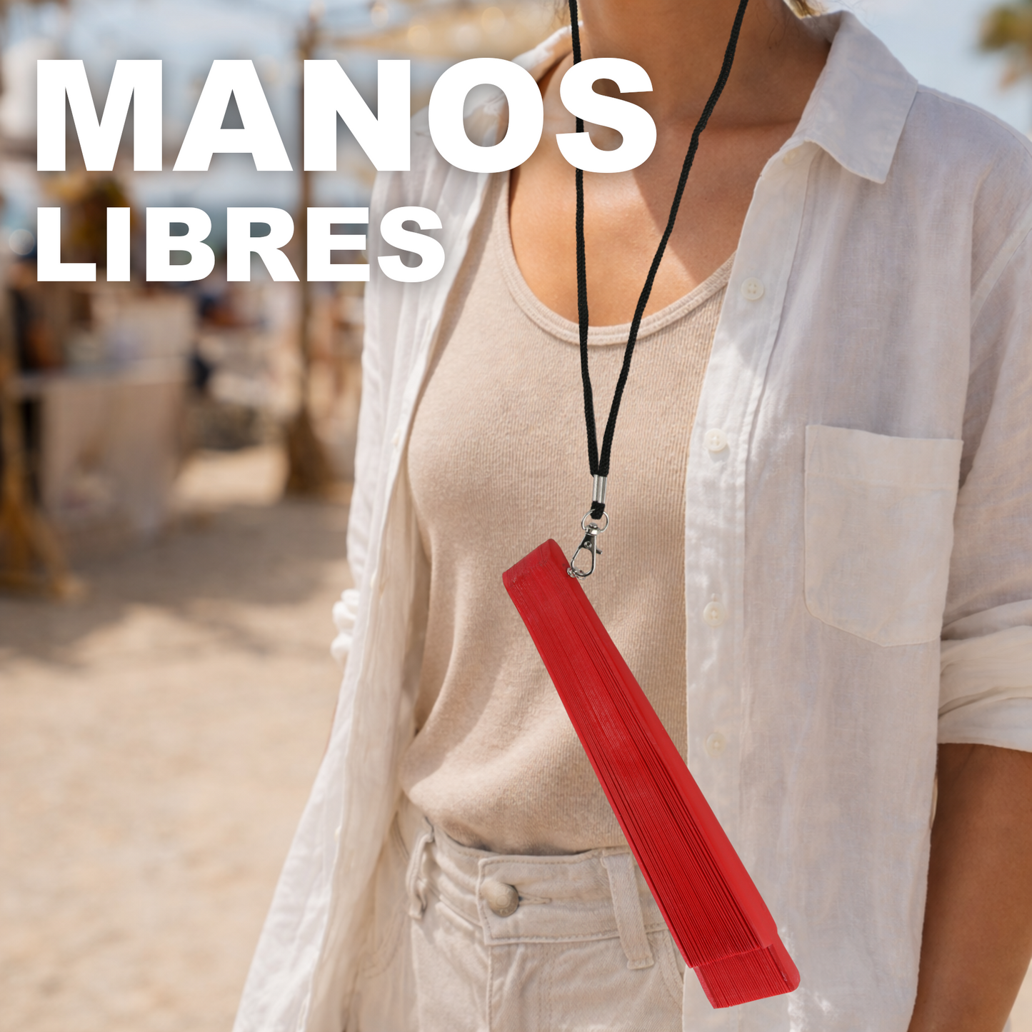 Home Universal® Pack de 1/2 Abanicos de Madera Lacados, Disponibles en Varios Colores y Tamaños, Abanico Flamenco Español para Bodas, Ferias, Fiestas, Comuniones y Eventos (23 cm, Rojo)