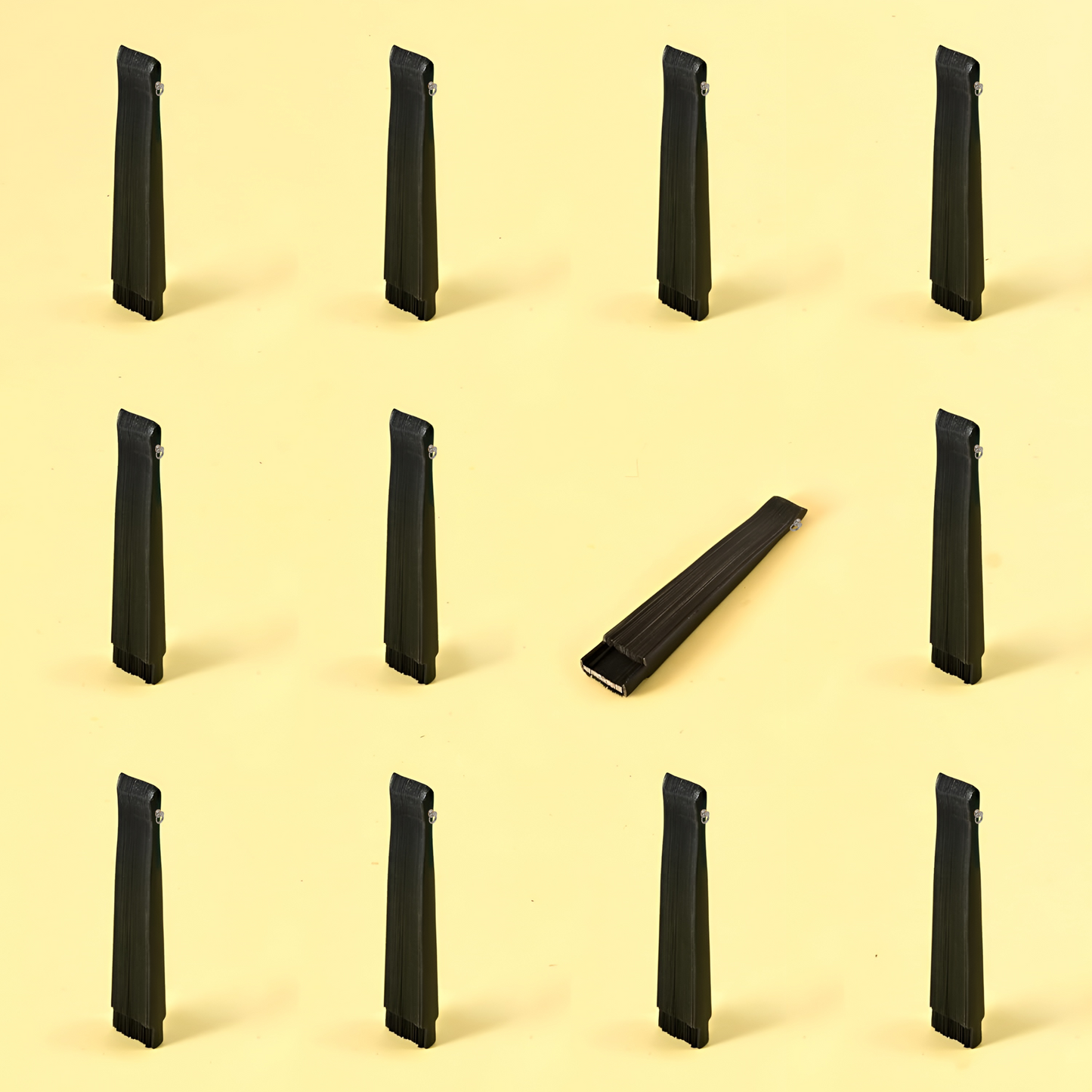 Home Universal® Abanico de madera con argollas para colgar, plegable, ligero y resistente, ideal para bodas, eventos y verano, diseño clásico y portátil perfecto para regalo y uso diario - Negro (23CM)
