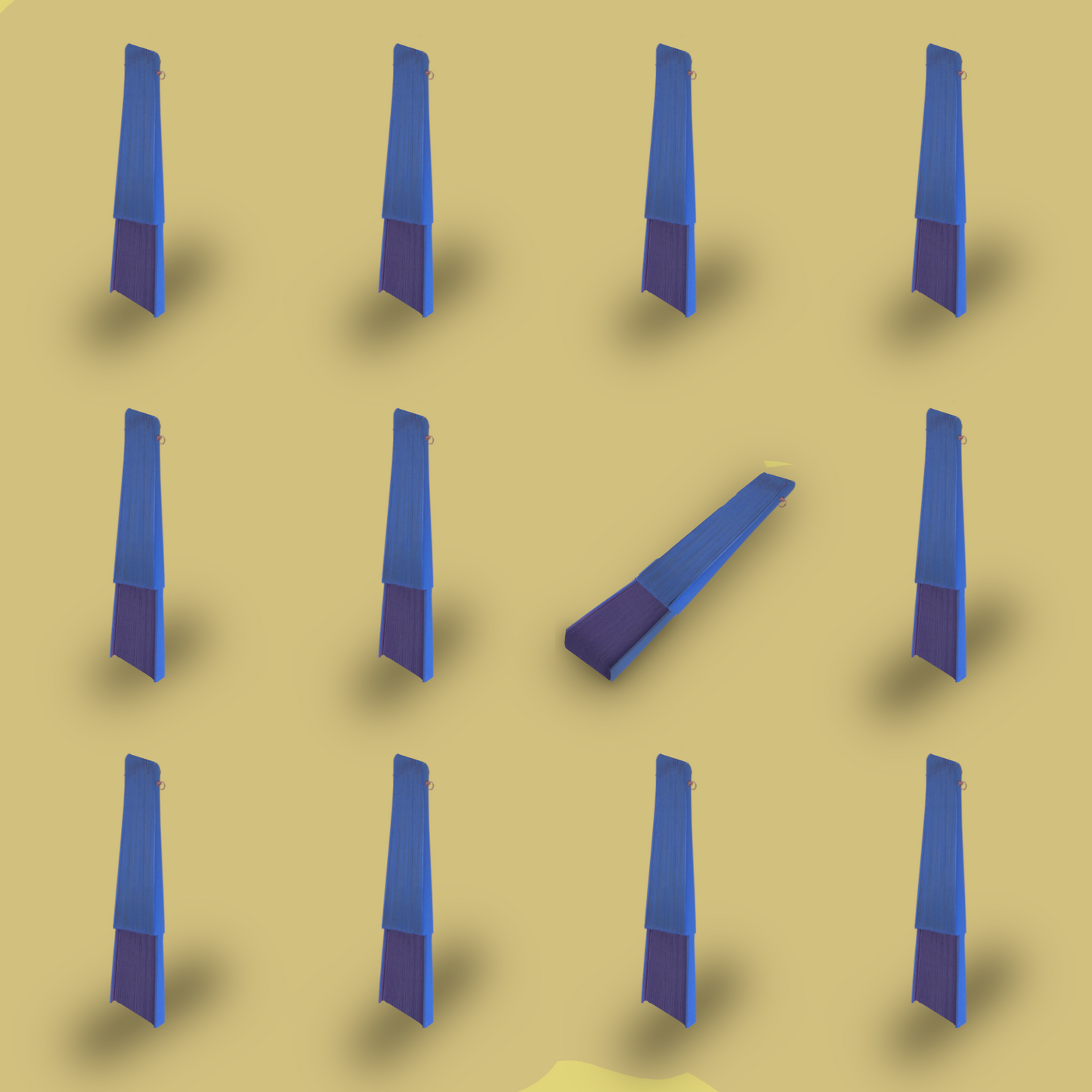 Home Universal® Abanico de madera con argollas para colgar, plegable, ligero y resistente, ideal para bodas, eventos y verano, diseño clásico y portátil perfecto para regalo y uso diario - Azul Marino (30CM)