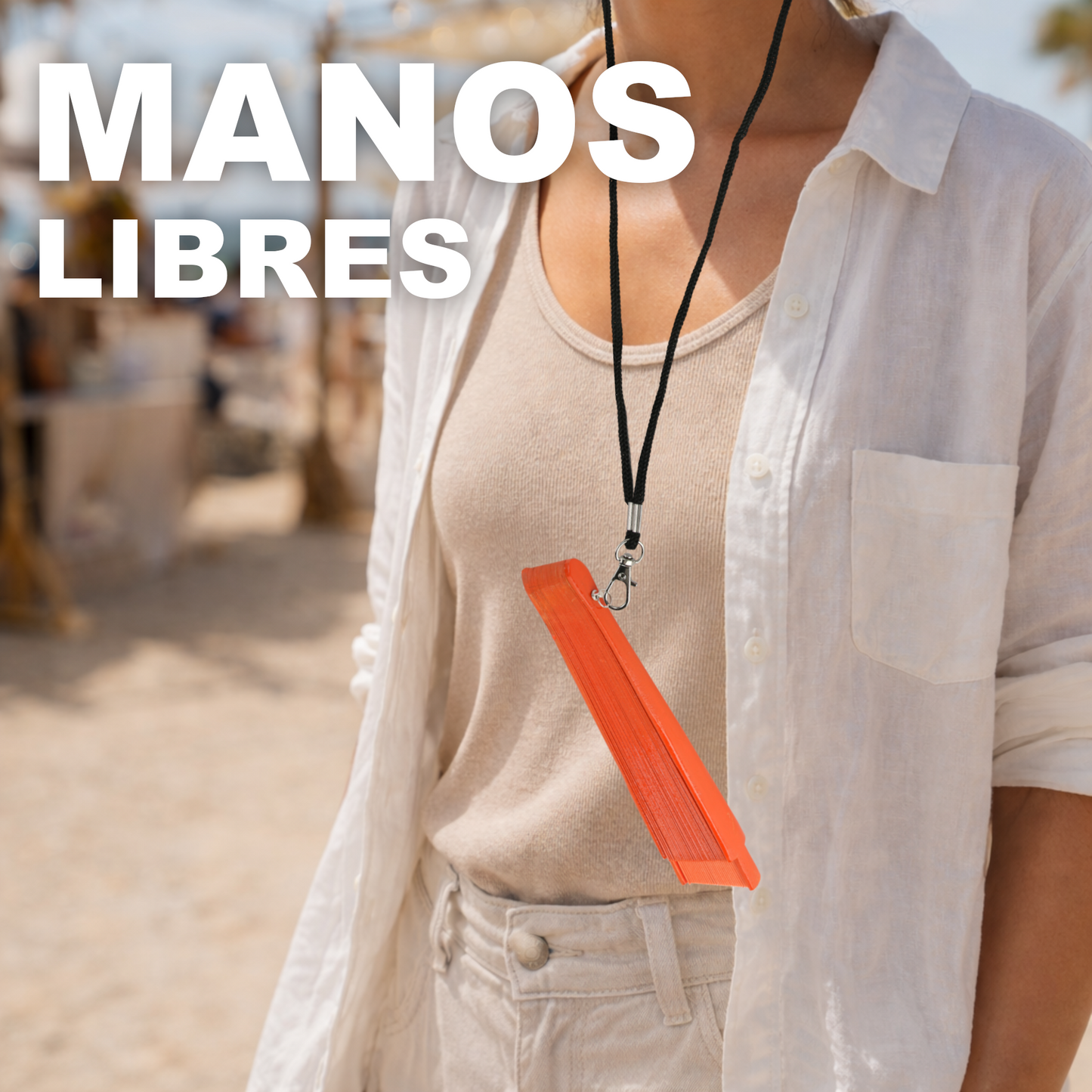 Home Universal® Pack de 12 Abanicos de Madera Lacados, Disponibles en Varios Colores y Tamaños, Abanico Flamenco Español para Bodas, Ferias, Fiestas, Comuniones y Eventos (Naranja)