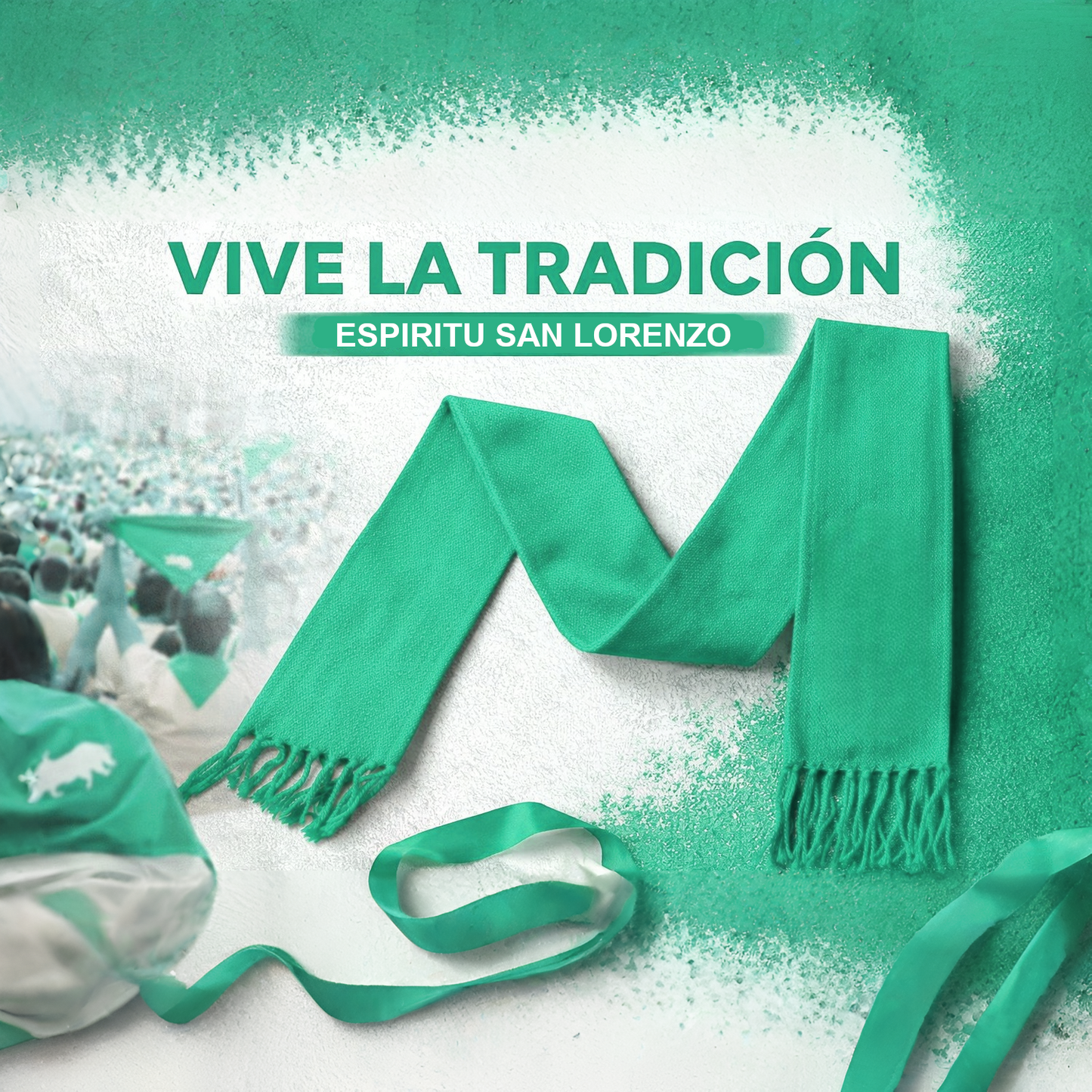 Home Universal® Pañuelo y Faja para Fiestas de San Lorenzo en Huesca – Conjunto Tradicional Blanco y Verde, Accesorios Típicos Aragoneses para Peñas y Celebraciones (Pañoletas Verdes - Liso))