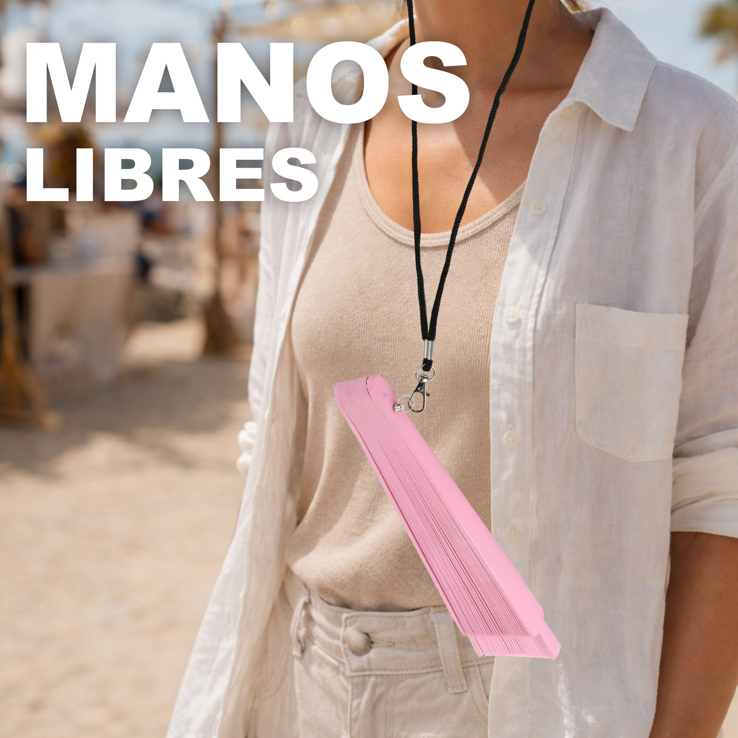 Home Universal® Pack de 1/2 Abanicos de Madera Lacados, Disponibles en Varios Colores y Tamaños, Abanico Flamenco Español para Bodas, Ferias, Fiestas, Comuniones y Eventos (23 cm, Rosa Palo)