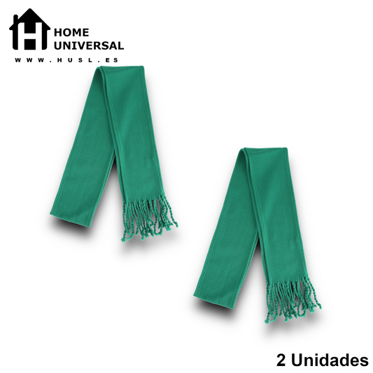 Home Universal® Pañuelo y Faja para Fiestas de San Lorenzo en Huesca – Conjunto Tradicional Blanco y Verde, Accesorios Típicos Aragoneses para Peñas y Celebraciones (Pañoletas Verdes - Liso))