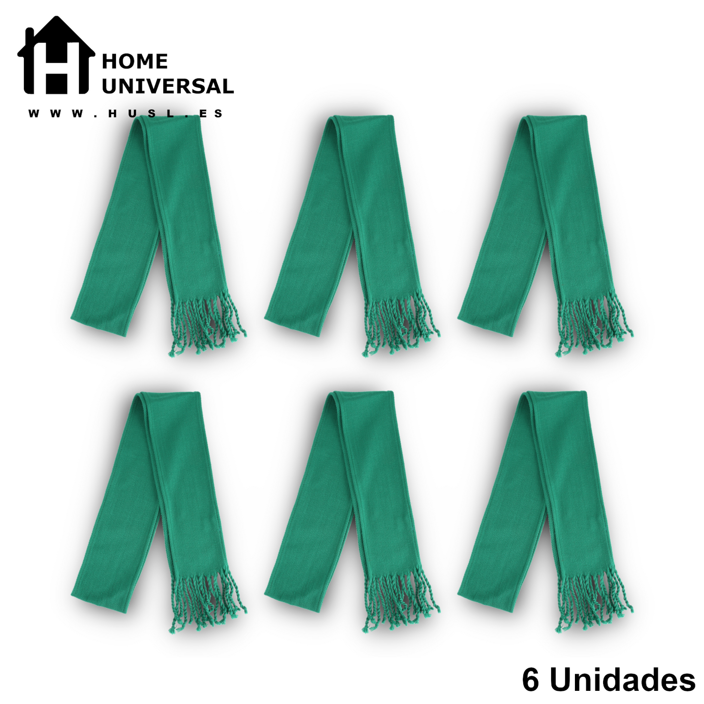 Home Universal® Pañuelo y Faja para Fiestas de San Lorenzo en Huesca – Conjunto Tradicional Blanco y Verde, Accesorios Típicos Aragoneses para Peñas y Celebraciones (Pañoletas Verdes - Liso))