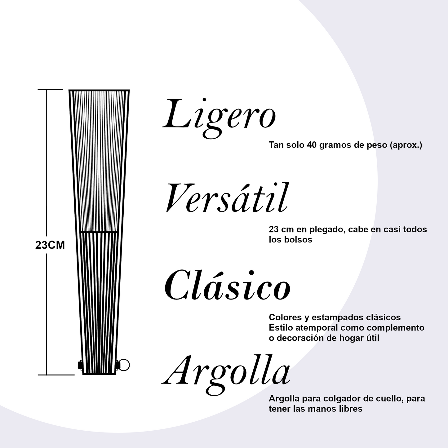 Home Universal® Abanico 23 cm con Cuerda para Cuello – Abanico Plegable de Madera Ligero y Portátil – Accesorio de Verano para Playa, Festivales, Bodas y Eventos – Diseño Divertido, Ideal para Viajes y Calor (Arcoíris Armónico)