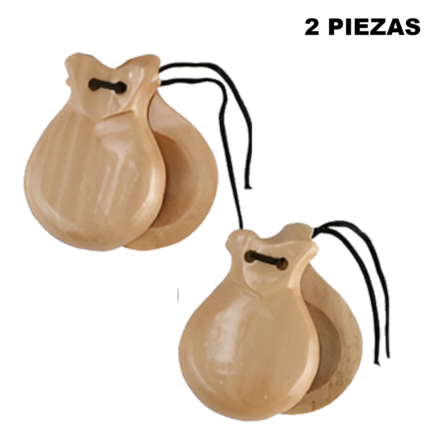 Home Universal® Castañuelas Flamencas Rojas con Lunares, Castañuelas Españolas para Baile de Flamenco,Sonido Tradicional,Ideales para Fiestas de Sevilla, Ferias, Disfraces y Eventos Españoles,2 Piezas (Color Liso · Beige)