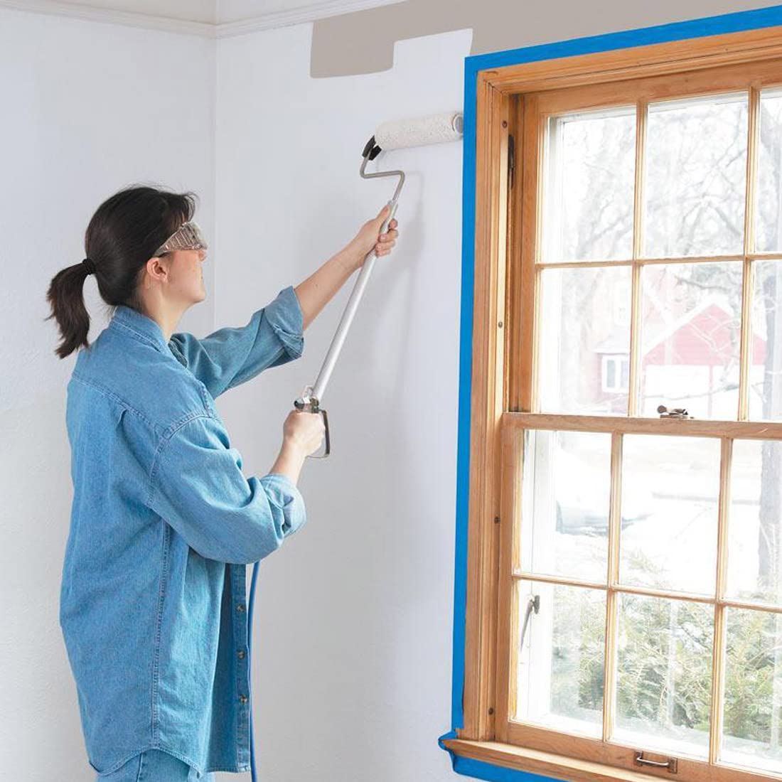 Home Universal® Cinta de Carrocero Cinta de papel para Pintar, Cinta Adhesiva de Carrocería, Cinta de Pintor - No Deja Residuos/Adhesivo sin disolventes