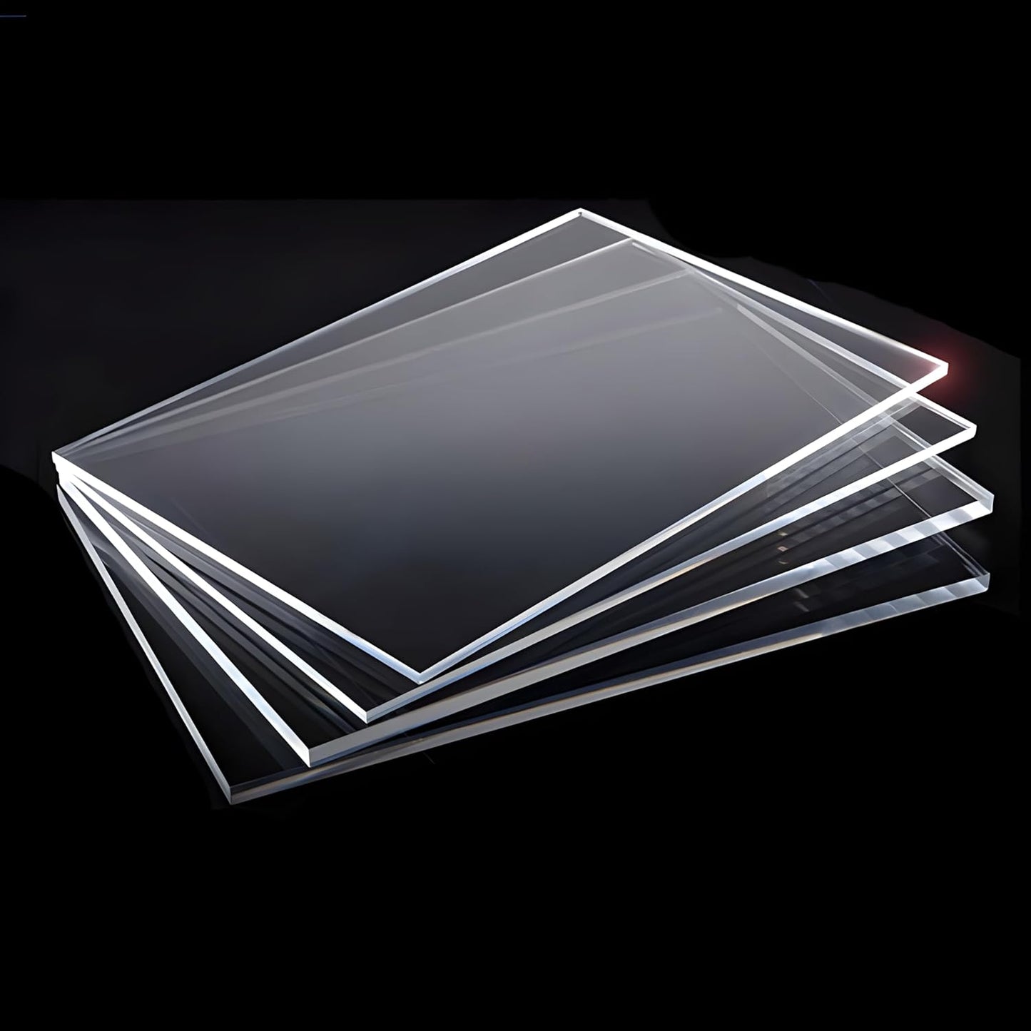 Home Universal 5 hojas de poliestireno transparente, hojas de plástico, paneles de plexiglás, hojas para reemplazo de marco de fotos, pintura, manualidades, panchas para grabado (1.2MM, 200 * 250MM)