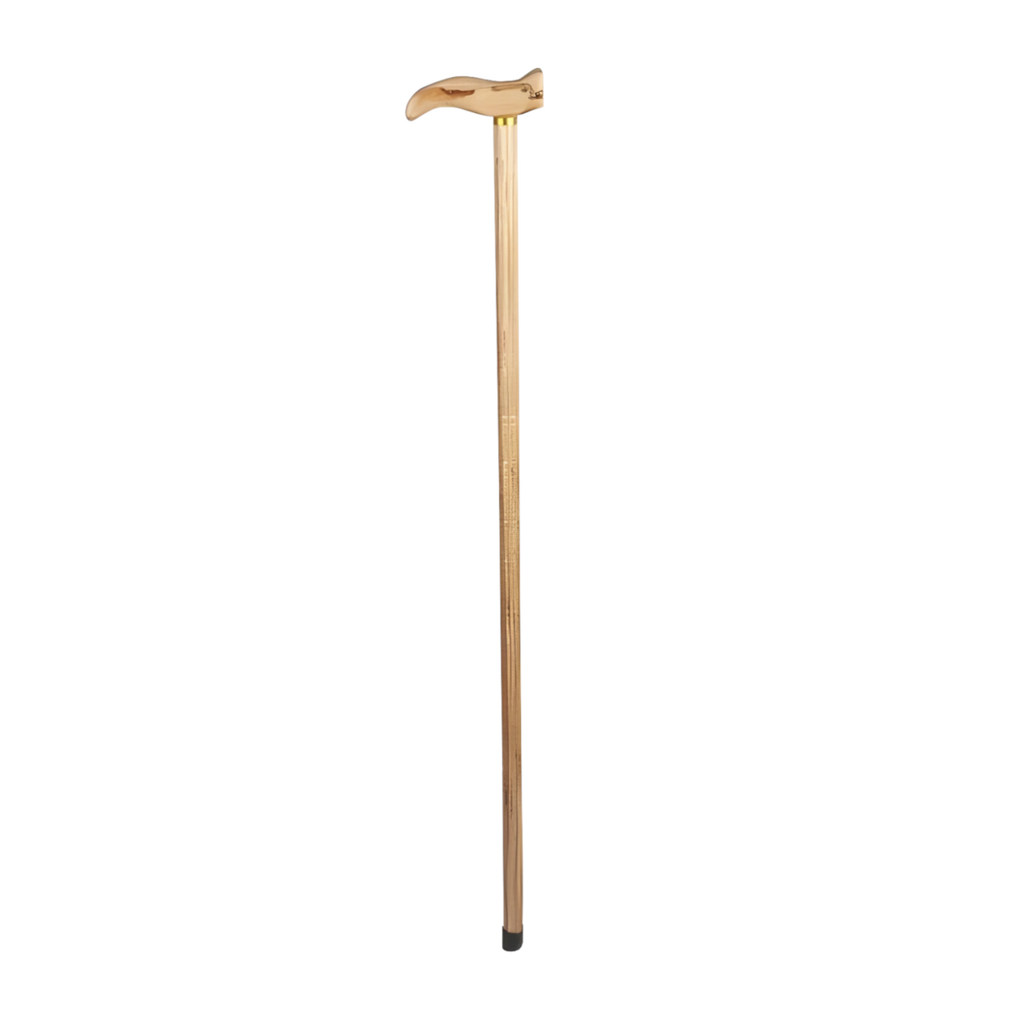 Home Universal® Bastón Ergonómico Antideslizante – Madera Clásica – Ligero, Resistente y Extensible – Ideal para Adultos Mayores, Rehabilitación y Seguridad al Caminar (Bastón Claro Ornamental)