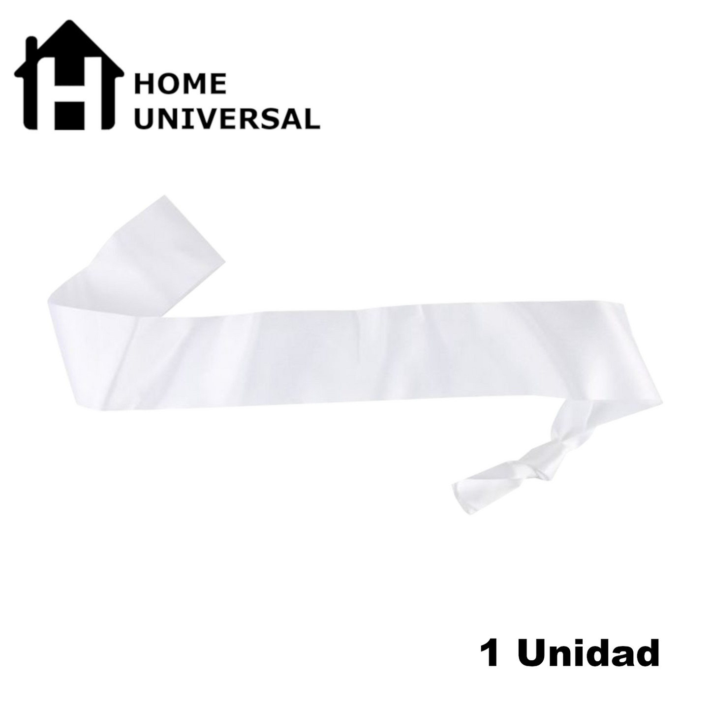 Home Universal® Banda Feliz Cumpleaños – Cinta Decorativa para Fiesta y Photocall, Accesorio para Mujer, Hombre y Niños, Diseño Elegante con Letras Doradas, Ideal para Celebraciones y Sesiones de Fotos (Liso - 1 unidad)
