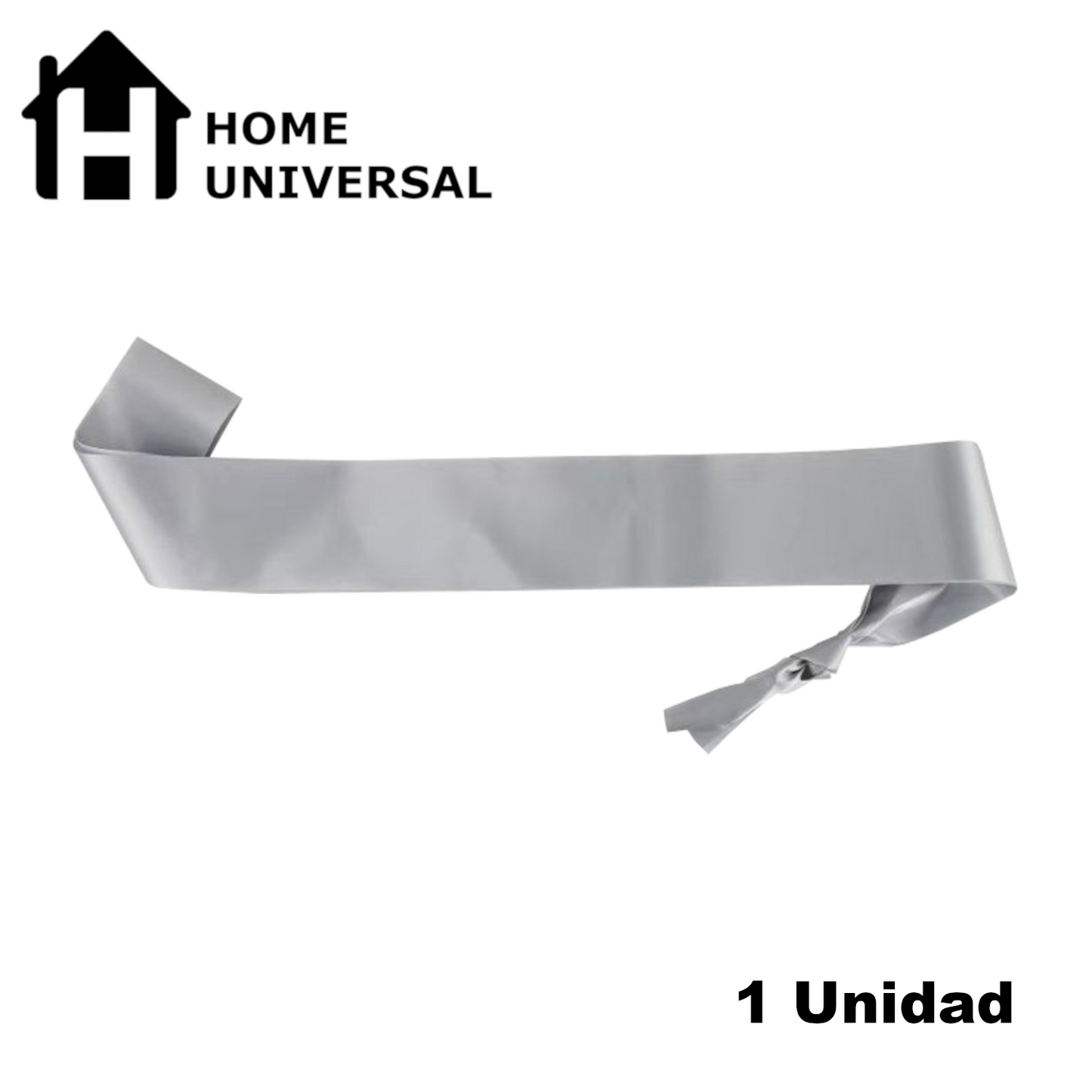 Home Universal® Banda Feliz Cumpleaños – Cinta Decorativa para Fiesta y Photocall, Accesorio para Mujer, Hombre y Niños, Diseño Elegante con Letras Doradas, Ideal para Celebraciones y Sesiones de Fotos (Liso - 1 unidad)