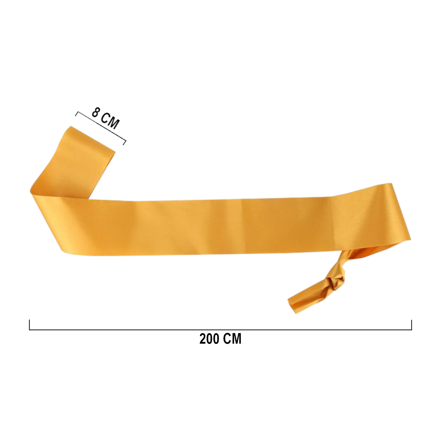 Home Universal® Banda Feliz Cumpleaños – Cinta Decorativa para Fiesta y Photocall, Accesorio para Mujer, Hombre y Niños, Diseño Elegante con Letras Doradas, Ideal para Celebraciones y Sesiones de Fotos (Liso - 1 unidad)