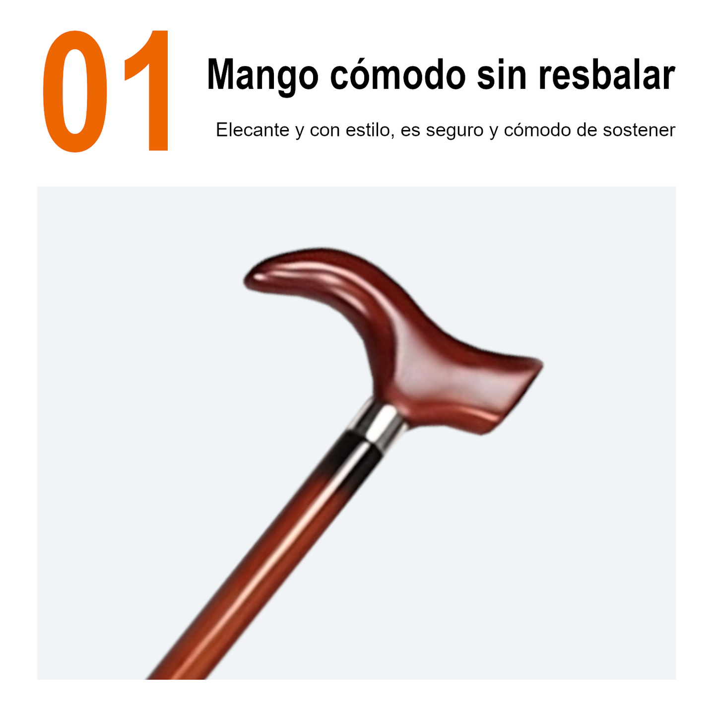 Home Universal® Bastón Ergonómico Antideslizante – Madera Clásica – Ligero, Resistente y Extensible – Ideal para Adultos Mayores, Rehabilitación y Seguridad al Caminar (Bastón Derby Oscuro)