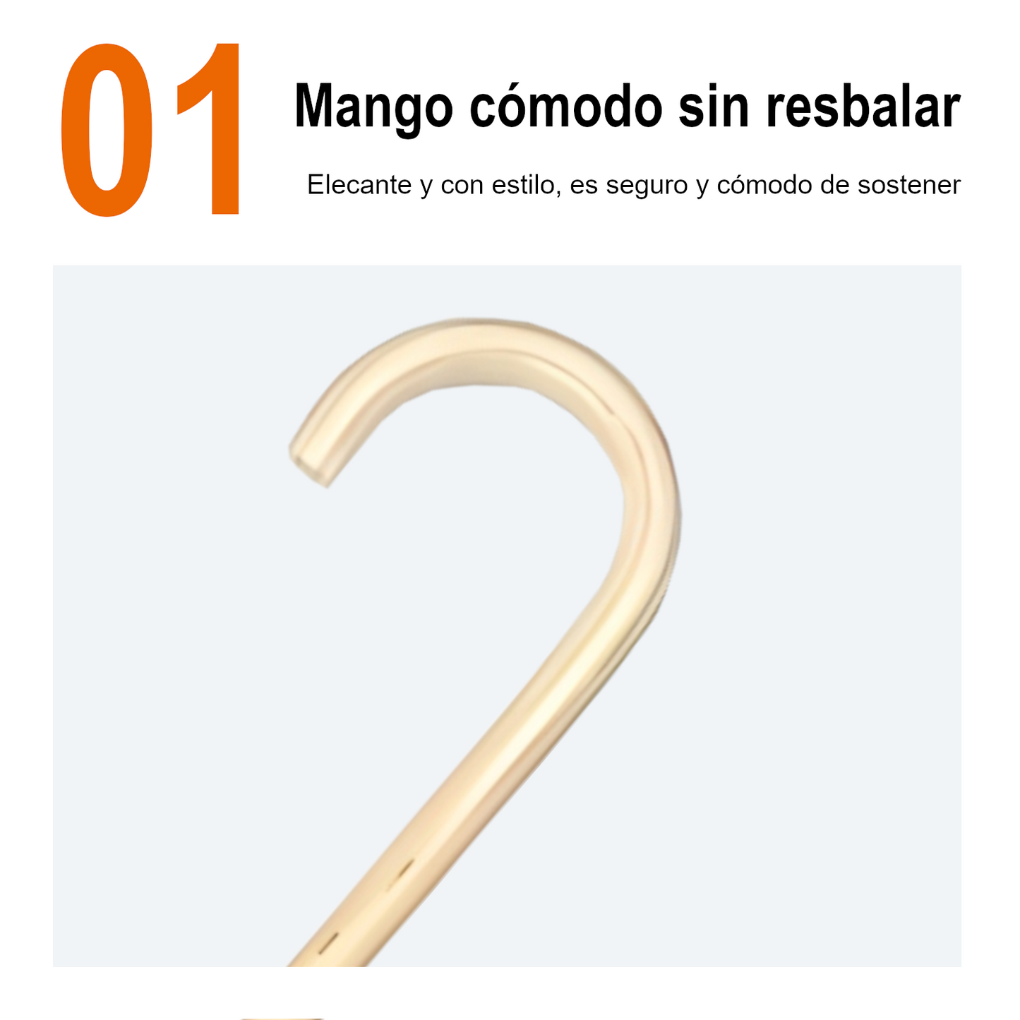Home Universal® Bastón Ergonómico Antideslizante – Madera Clásica – Ligero, Resistente y Extensible – Ideal para Adultos Mayores, Rehabilitación y Seguridad al Caminar (Bastón Curvo Natural)
