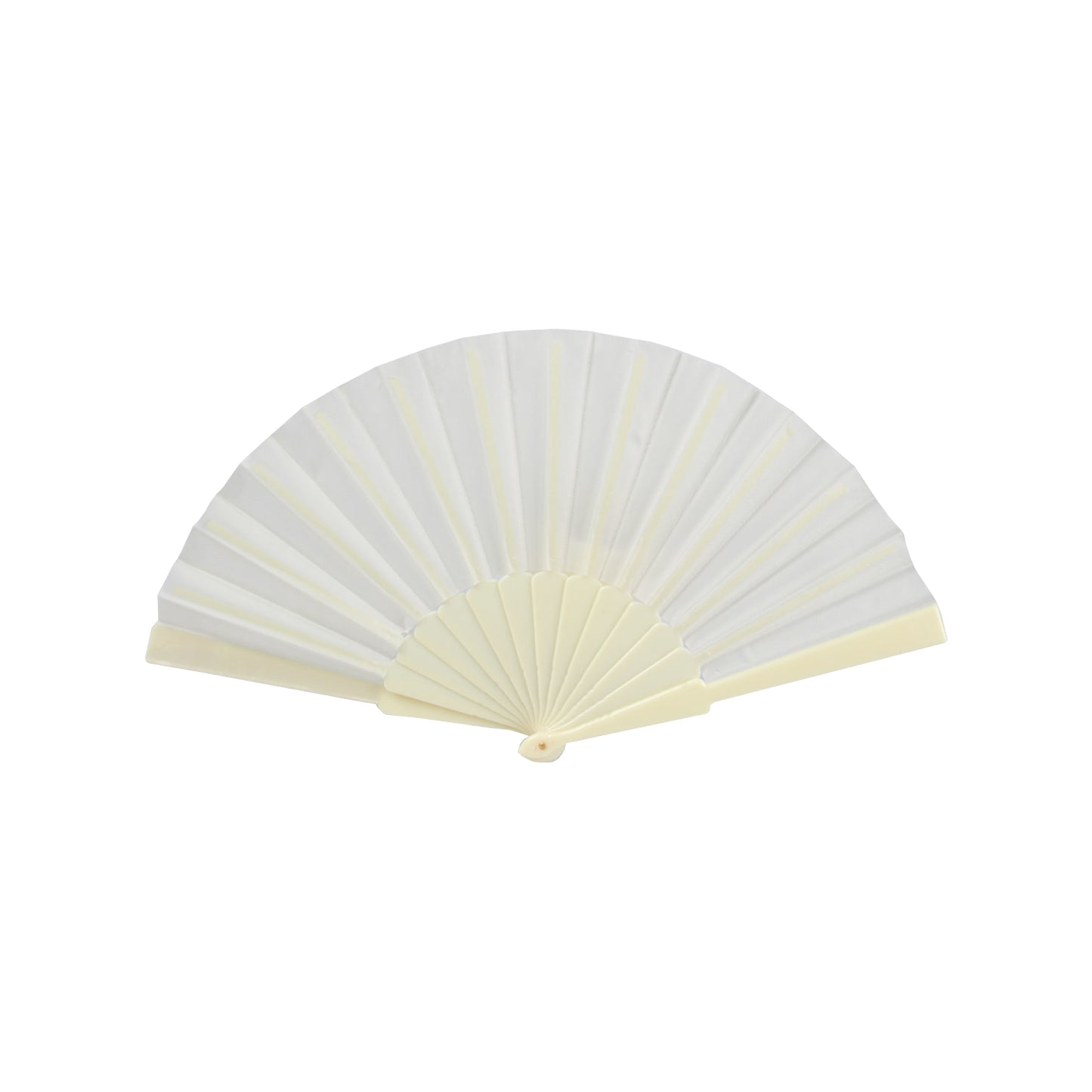 Home Universal® H.U.S.L® Pack 12 Abanicos Plástico 23CM, Abanicos para Eventos, DETALLES PARA LOS INVITADOS, REGALOS DE BODA, FIESTAS, COMUNIÓN O BAUTIZO, REGALOS COMUNIÓN PARA INVITADOS (Beige)