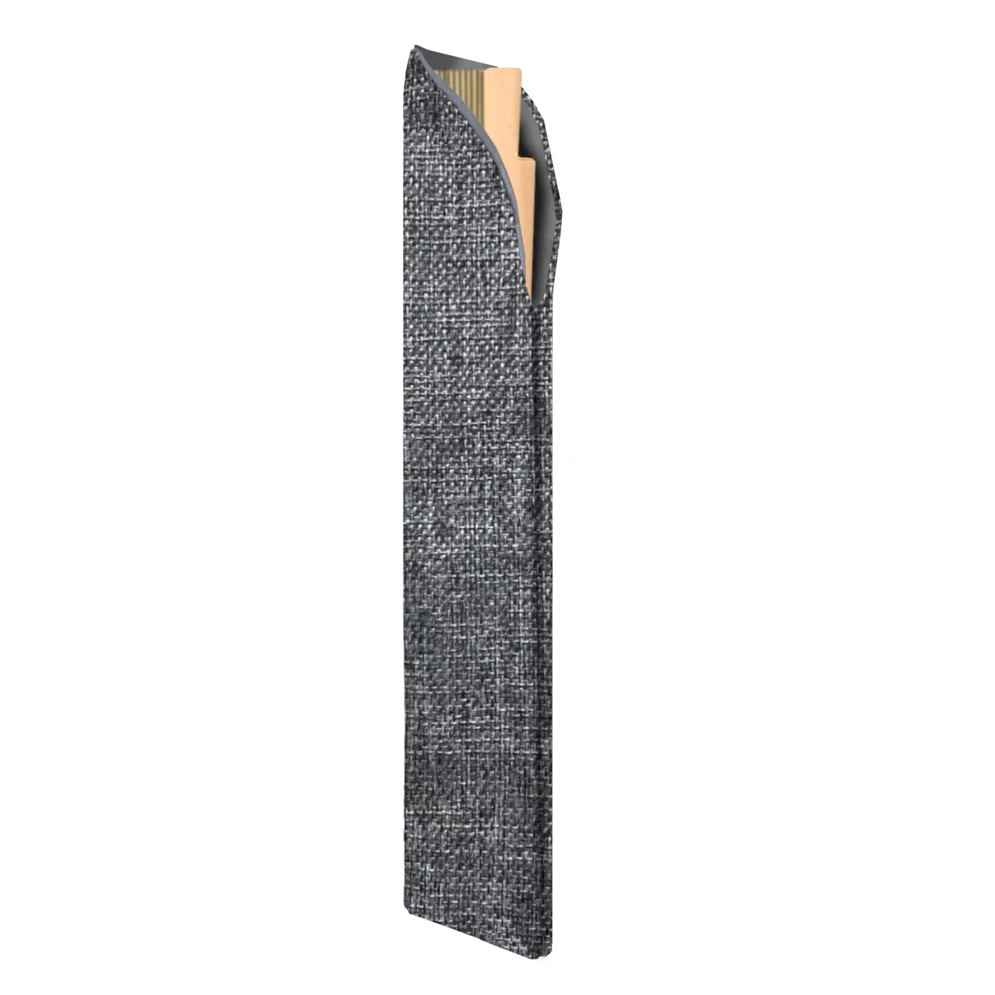 Home Universal ® 12 Piezas Funda De Abanicos, Bolsa De Abanicos, Bolsa De Regalo, Detalles Para Invitados, Regalos De Boda, Fiestas, Comunión o Bautizo (Tela Yute Gris, 5.5 x 25)