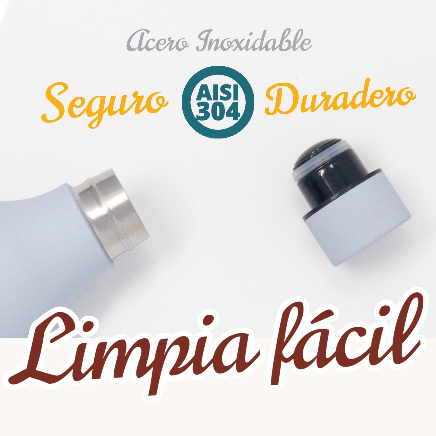 HOME UNIVERSAL | BOTELLA TERMO 550ML | TACTO SEDA (AZUL PALO)