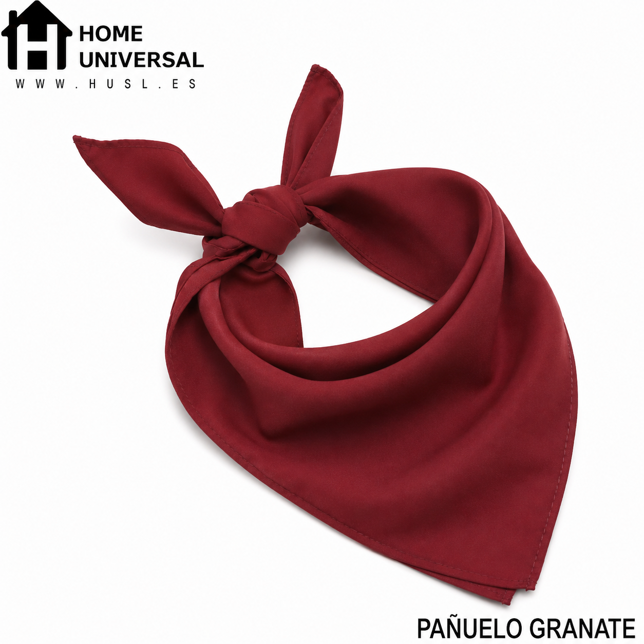 HOME UNIVERSAL® Lote 12 Pañuelos Granates | Pañuelos Granates San Fermín | Fiestas del Toro | Lote Grande 12 Unidades
