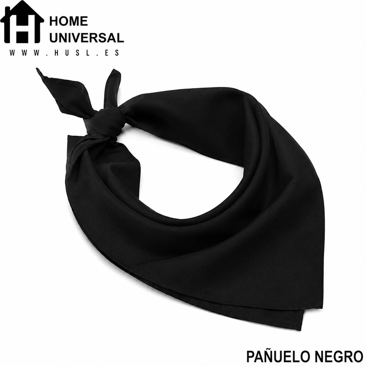 HOME UNIVERSAL® Lote 12 Pañuelos Negros | Pañuelos Negros San Fermín | Fiestas del Toro | Lote Grande 12 Unidades