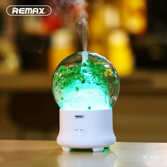 REMAX Humidificador Con Flores Preservadas,Con Luz Nocturna LED,Humidificador De Aceite Esenciales,Difusor Aromaterapia-RT-A700