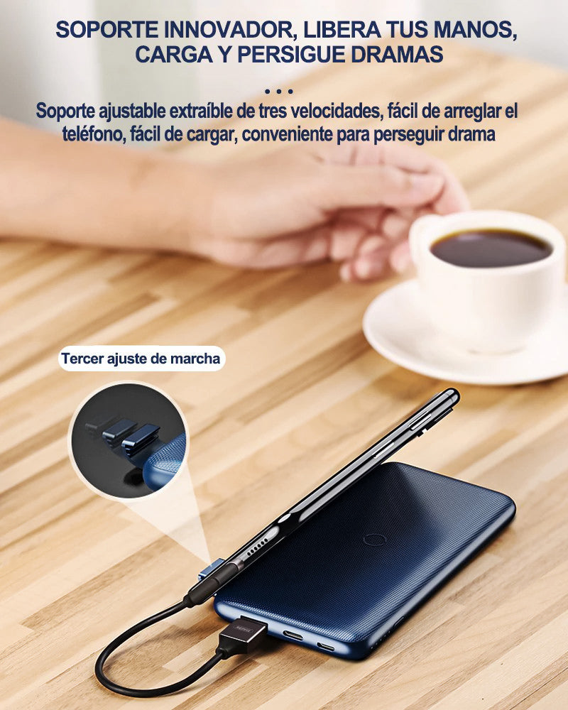 Powerbank RPP-152 Carga Inalámbrica Rápida PD & QC3.0 18W Batería Externa, Cargador Portátil para Android & iOS Tableta