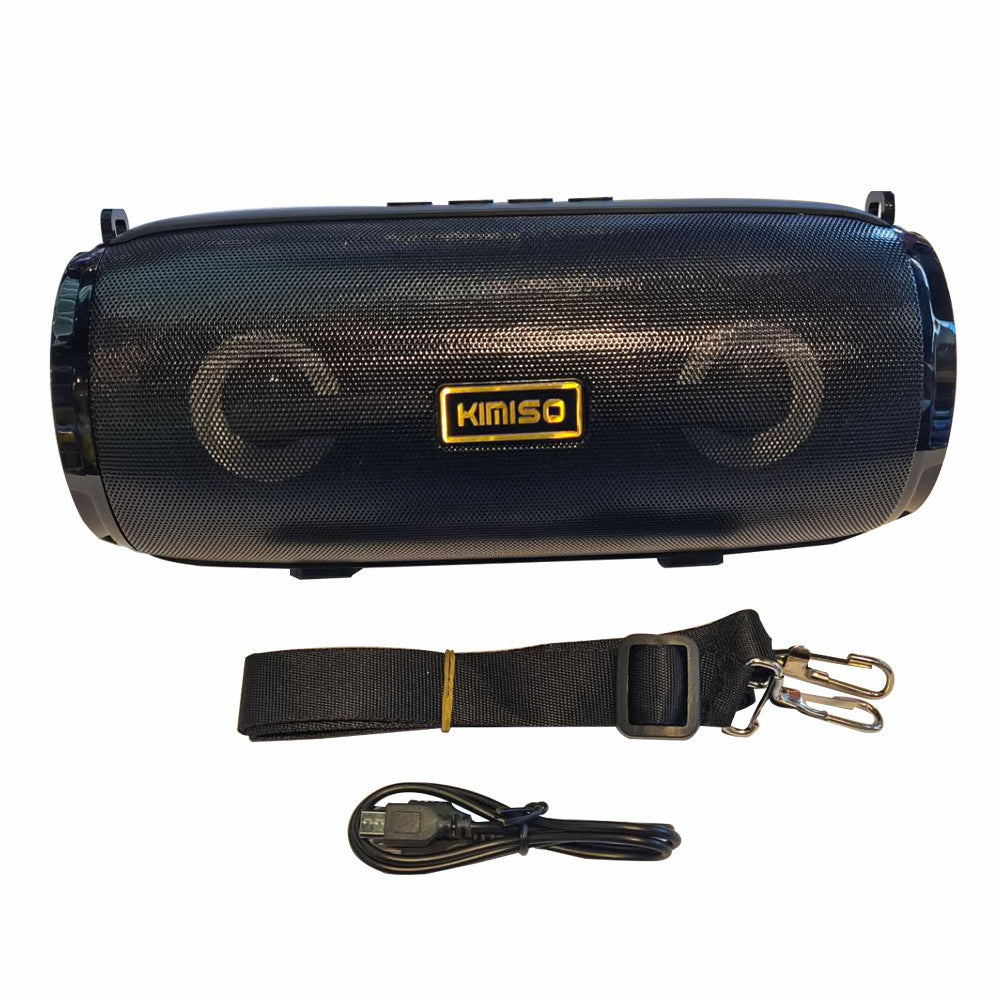 Kimiso KM-201 Altavoz portátil Bluetooth, Altavoz con luz nocturna LED, con Radio FM, puertos para tarjeta TF/AUX/Pen-drive, Altavoz Portátil Estéreo