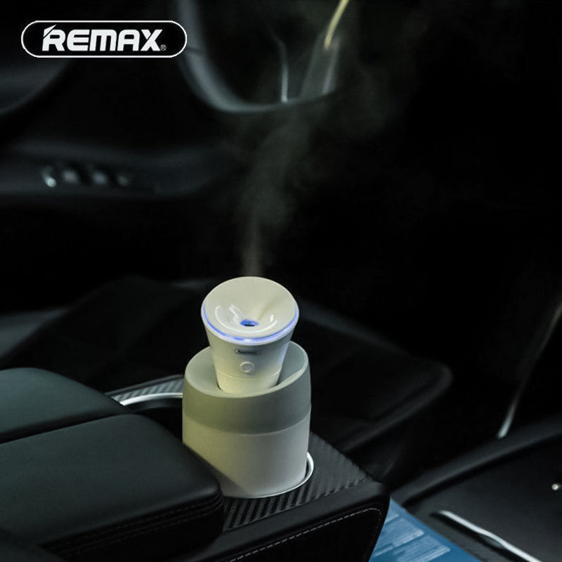 REMAX Humidificador Con Luz LED, Difusor Aromaterapia, Humidificador Ultrasónico, Conexión De USB, Para Viaje/Oficina/Hogar/Coche