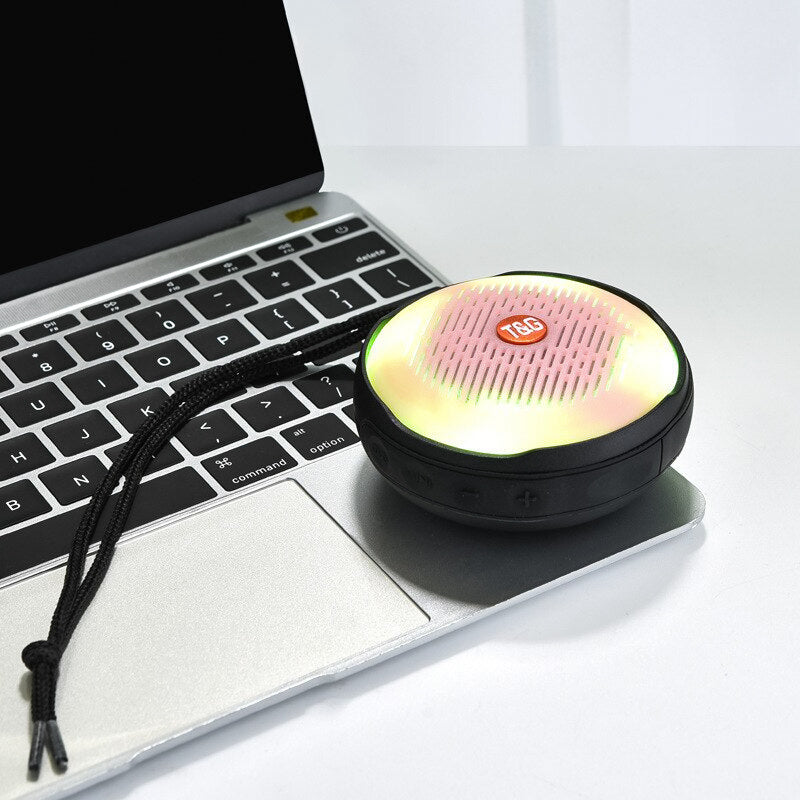Altavoz bluetooth HIFI portátil, altavoces bluetooth potentes, mini altavoz bluetooth con Radio FM, luz LED, puerto de tarjeta TF