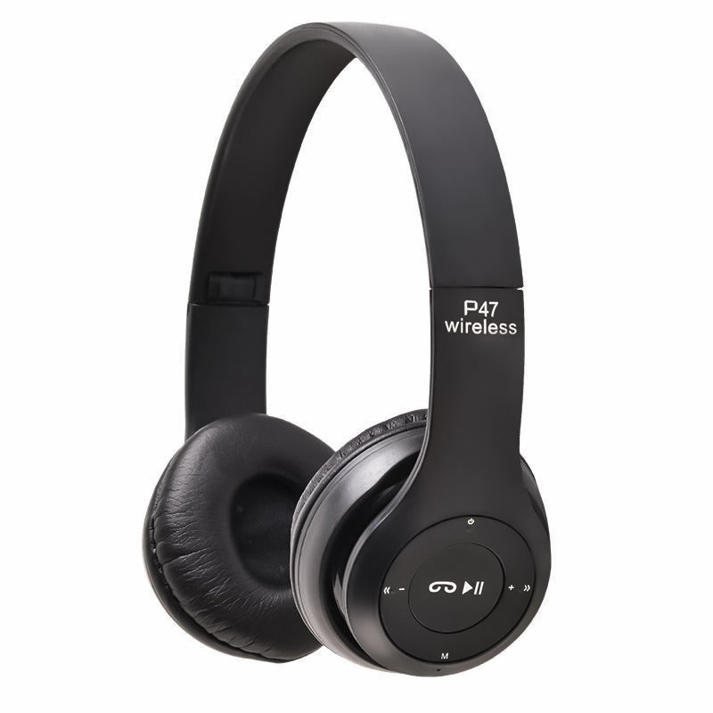 Auriculares Bluetooth P47 Inalámbricos, Auricular Estéreo Inalámbricos Plegables Micrófono Incorporado con SD/TF/FM/ MP3 Audio cable