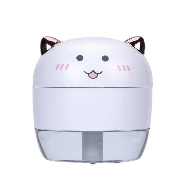 Humidificador con luz LED ultrasónico del ángel/demonio, Humidificador aromaterapia para casa de 200ML, purificador de aire