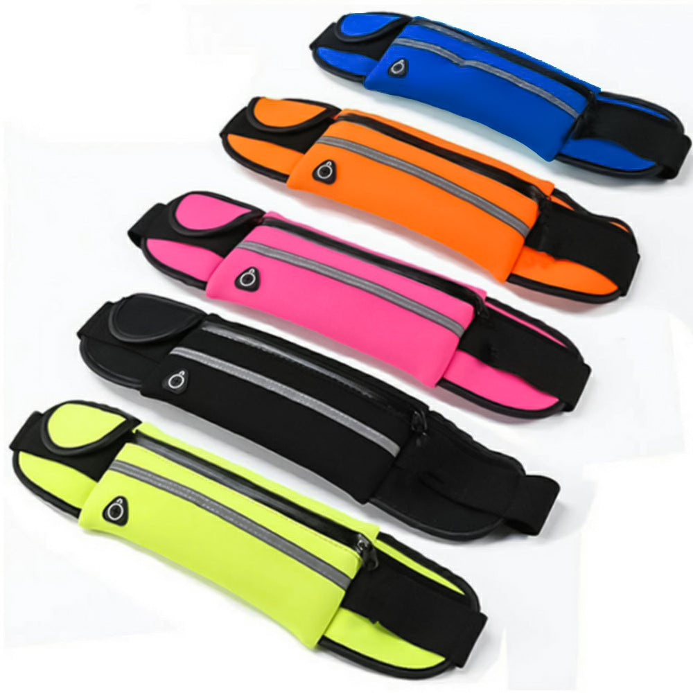 EA-55 Bolsa de Móvil para Correr, Riñonera Deportiva, con Diseño para Cascos, Llave y Botella de Agua, para Móviles Hasta 6.7 Pulgadas