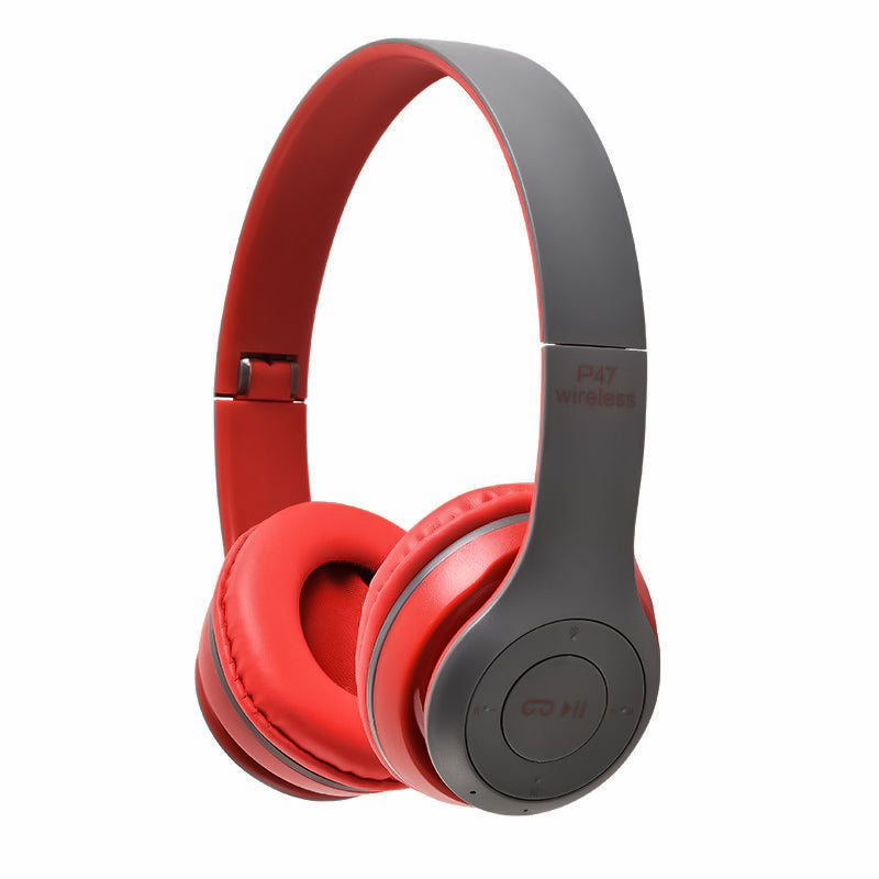 Auriculares Bluetooth P47 Inalámbricos, Auricular Estéreo Inalámbricos Plegables Micrófono Incorporado con SD/TF/FM/ MP3 Audio cable
