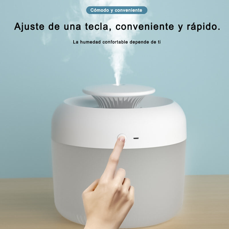 T.REMAX Humidificador Aromaterapia para Casa 2.4L, Máquina de Niebla Ultrasónica con USB/LED, Difusor de Aroma de Gran Capacidad